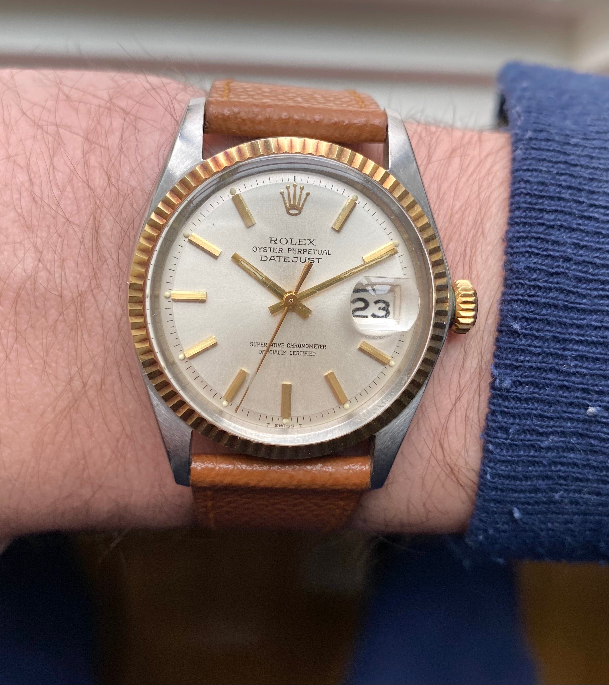 Rolex Datejust ref. 1601 — Two-tone