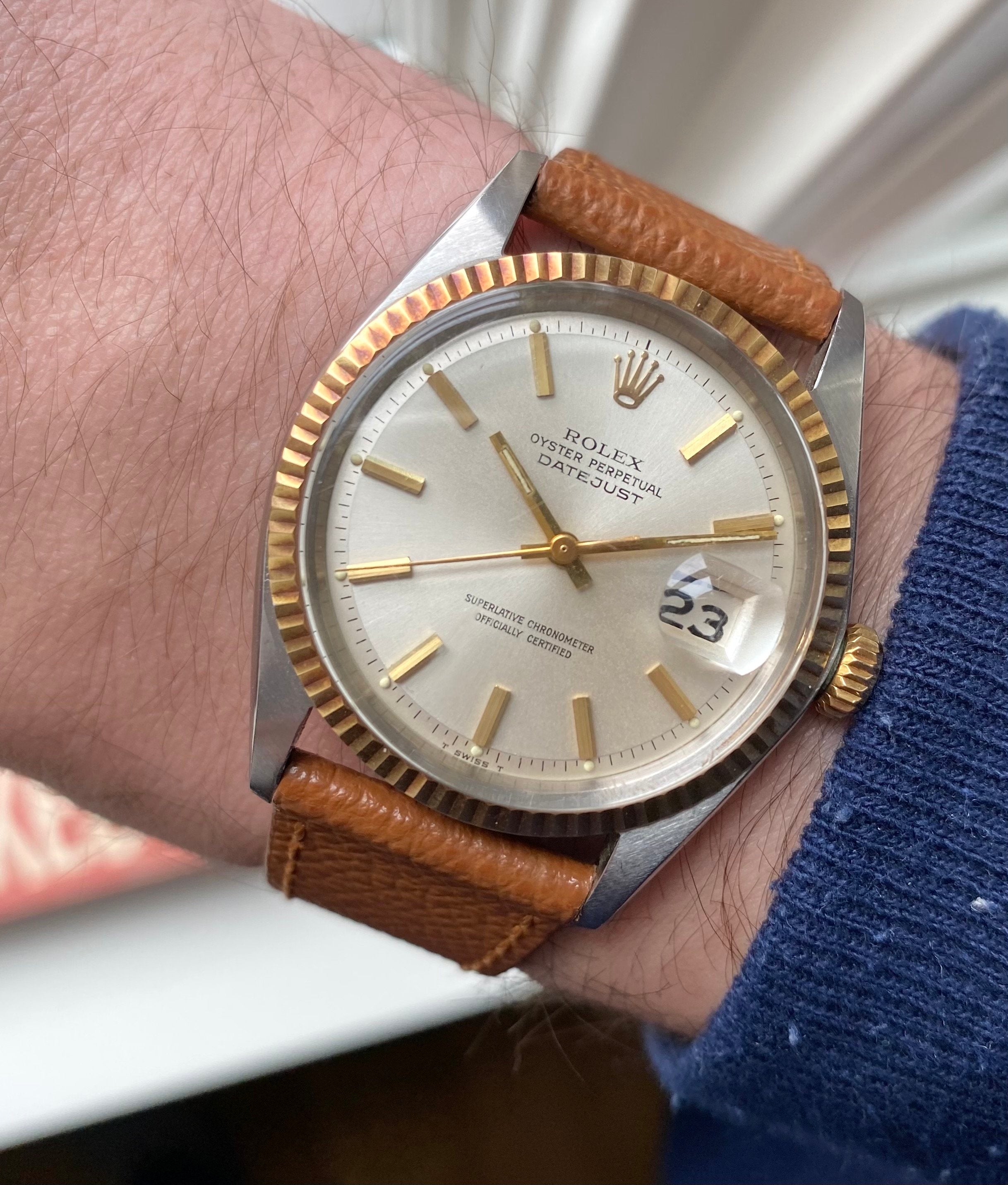 Rolex Datejust ref. 1601 — Two-tone