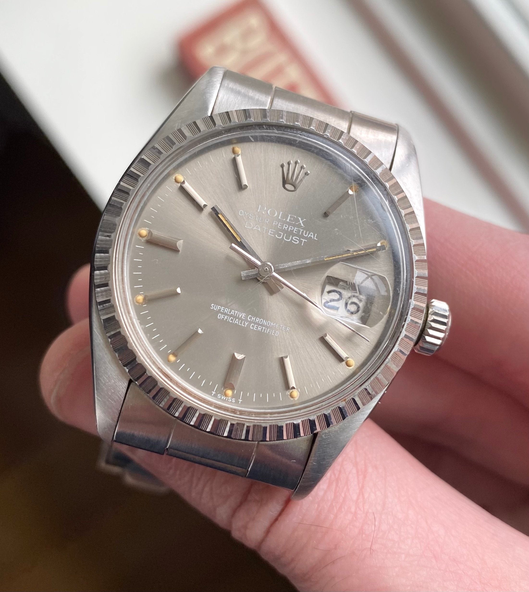 Rolex Datejust 16030 — Grey Dial