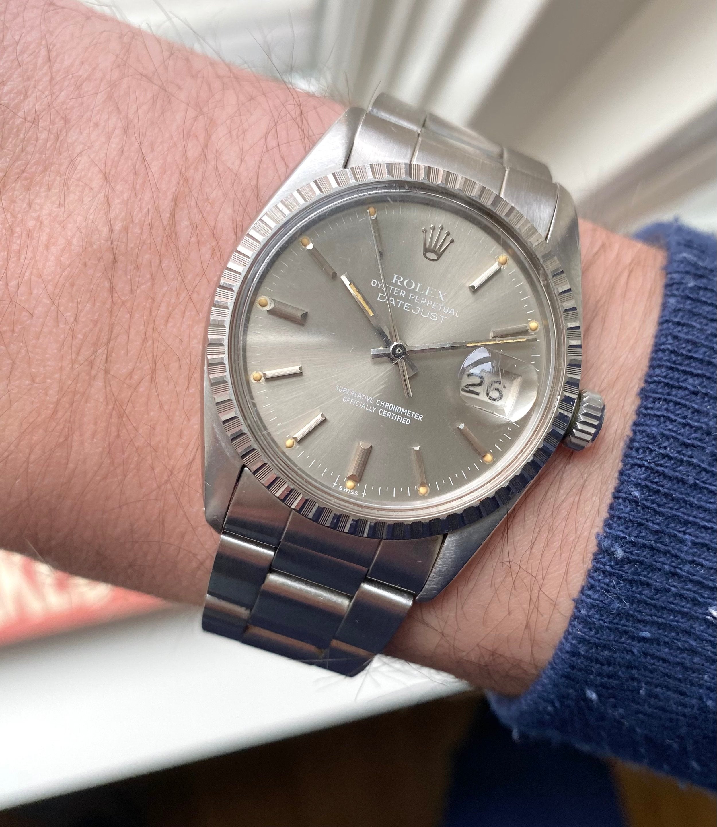 Rolex Datejust 16030 — Grey Dial