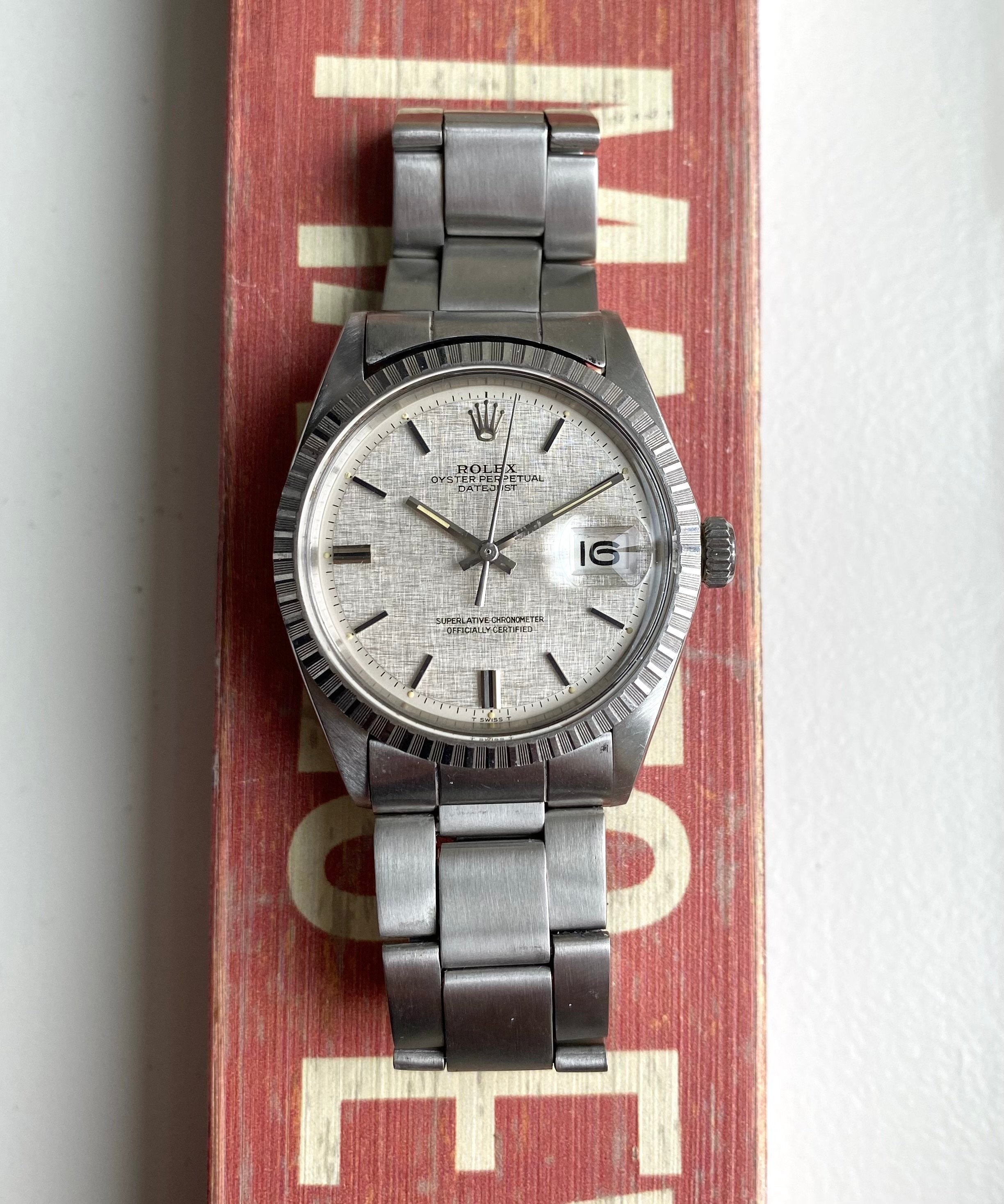 Rolex Datejust ref. 1603 — Silver Linen Dial