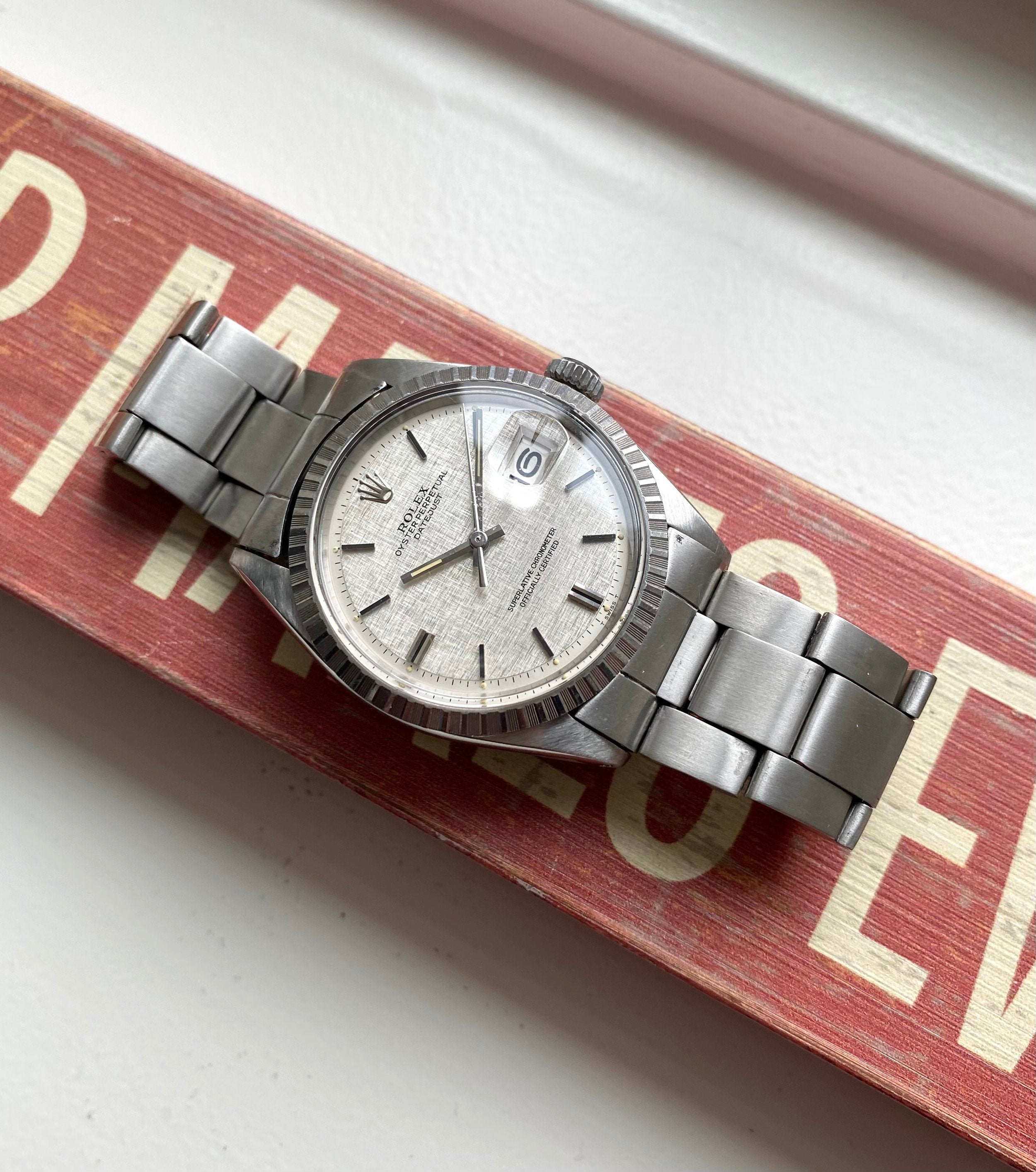 Rolex Datejust ref. 1603 — Silver Linen Dial