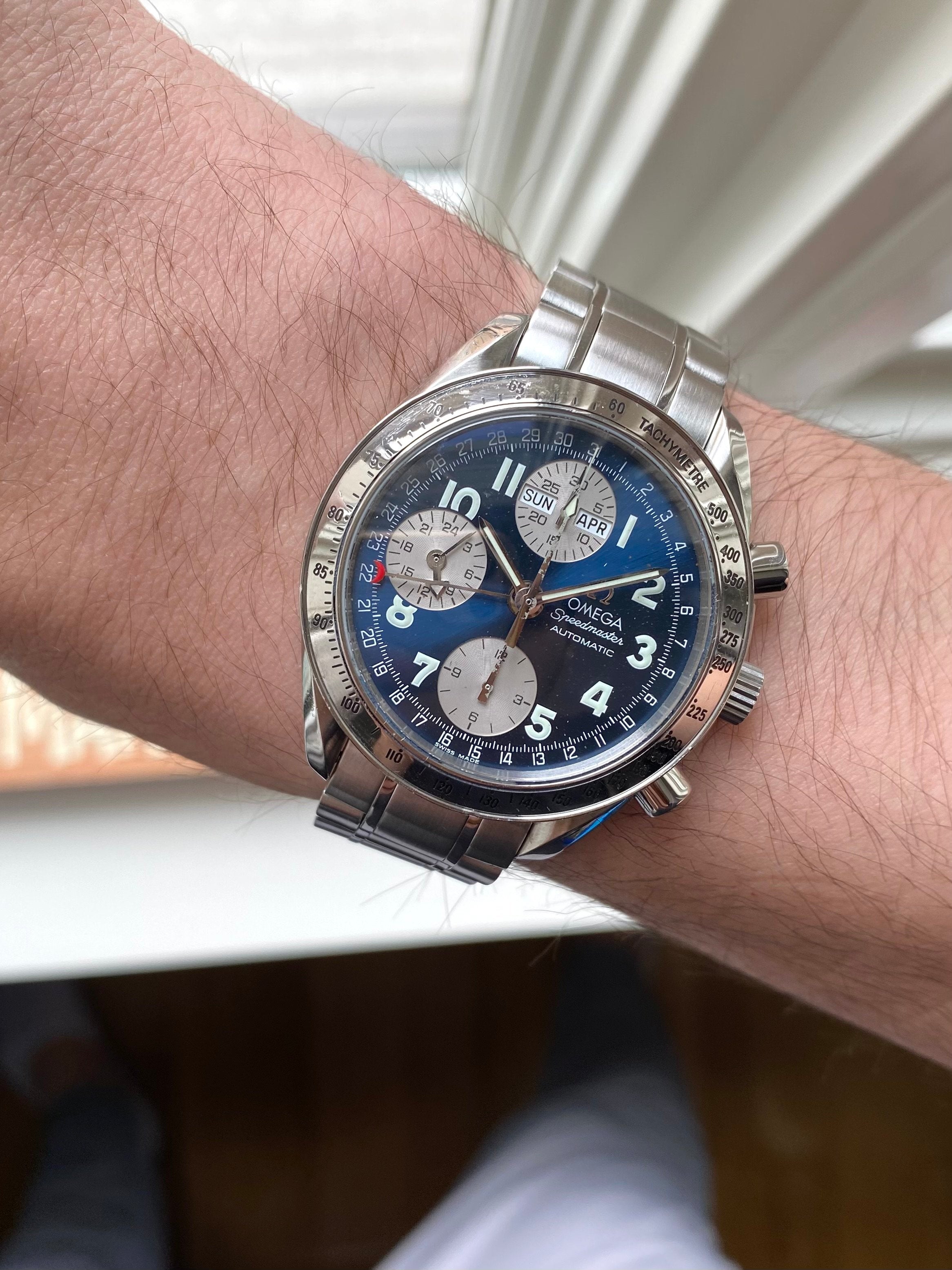 Omega Speedmaster - Blue Triple Calander.