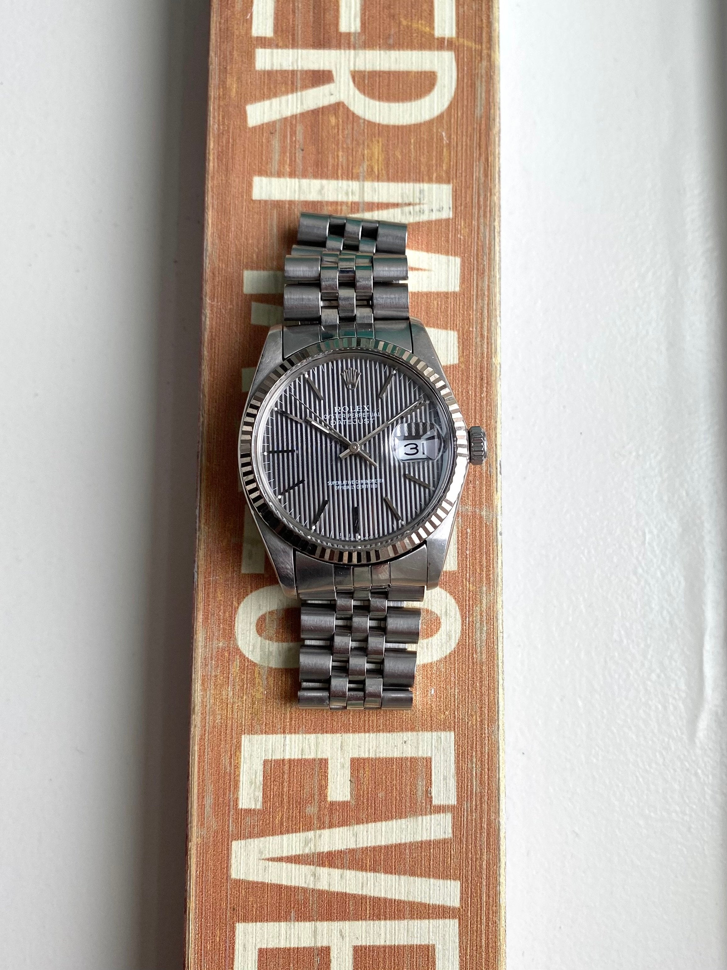 Rolex Datejust 16014 - Grey Tapestry.