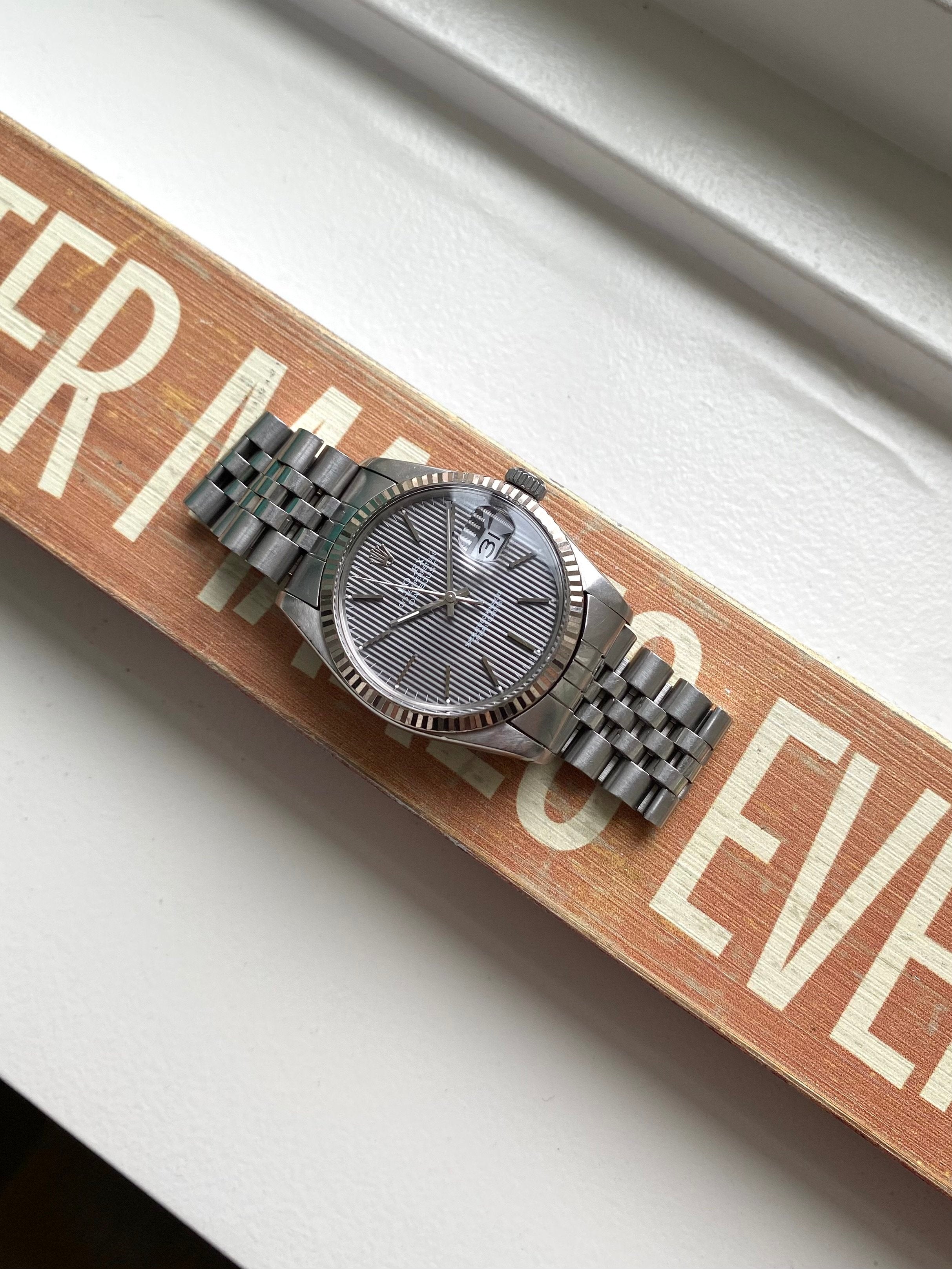 Rolex Datejust 16014 - Grey Tapestry.