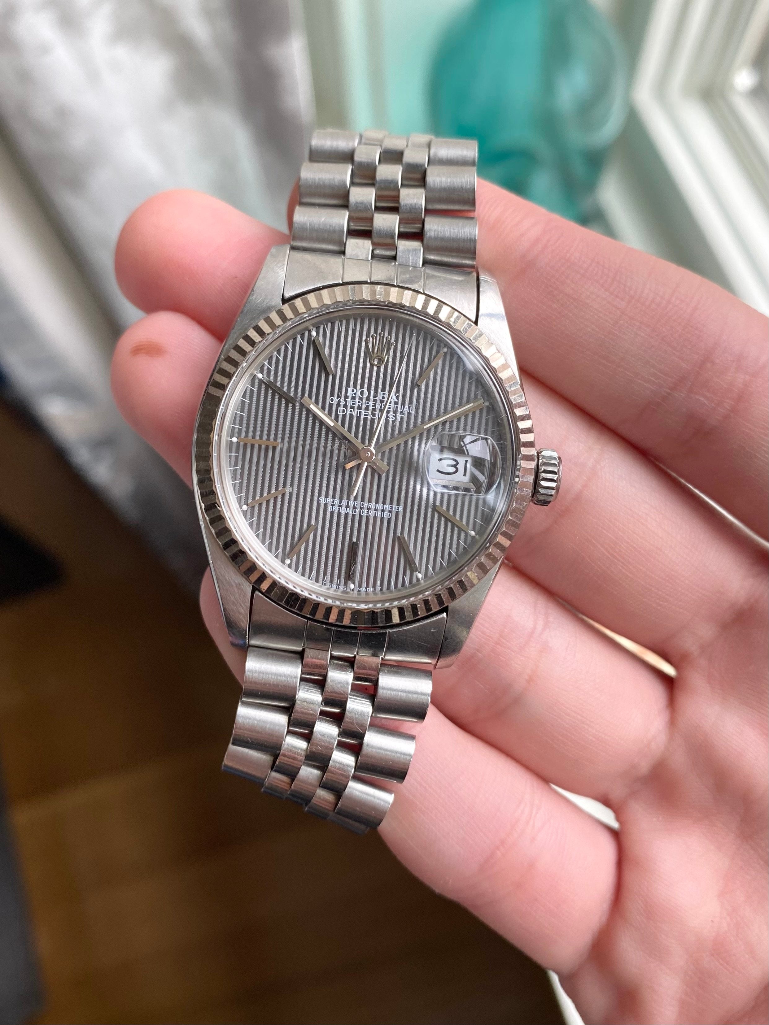 Rolex Datejust 16014 - Grey Tapestry.