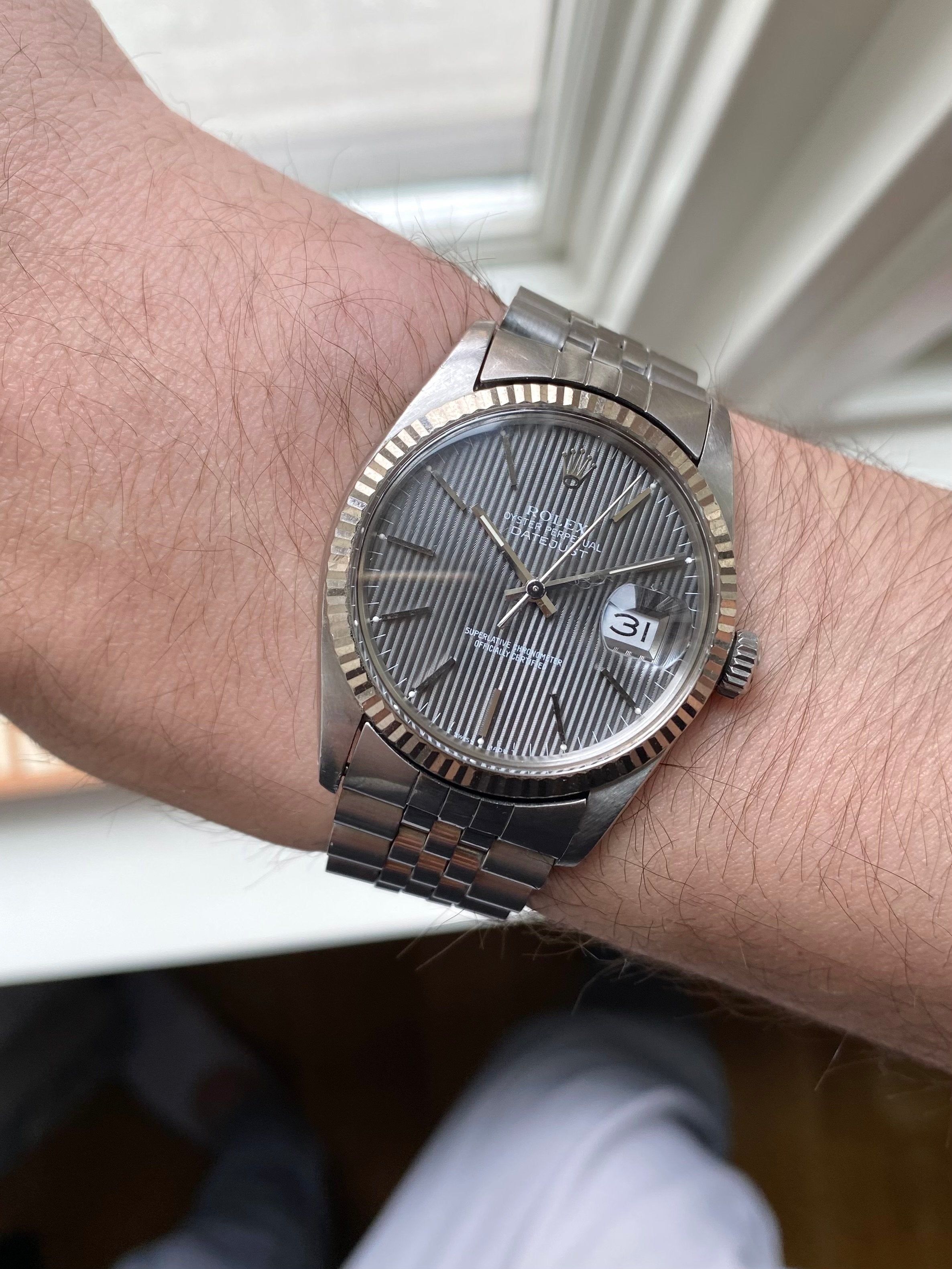 Rolex Datejust 16014 - Grey Tapestry.