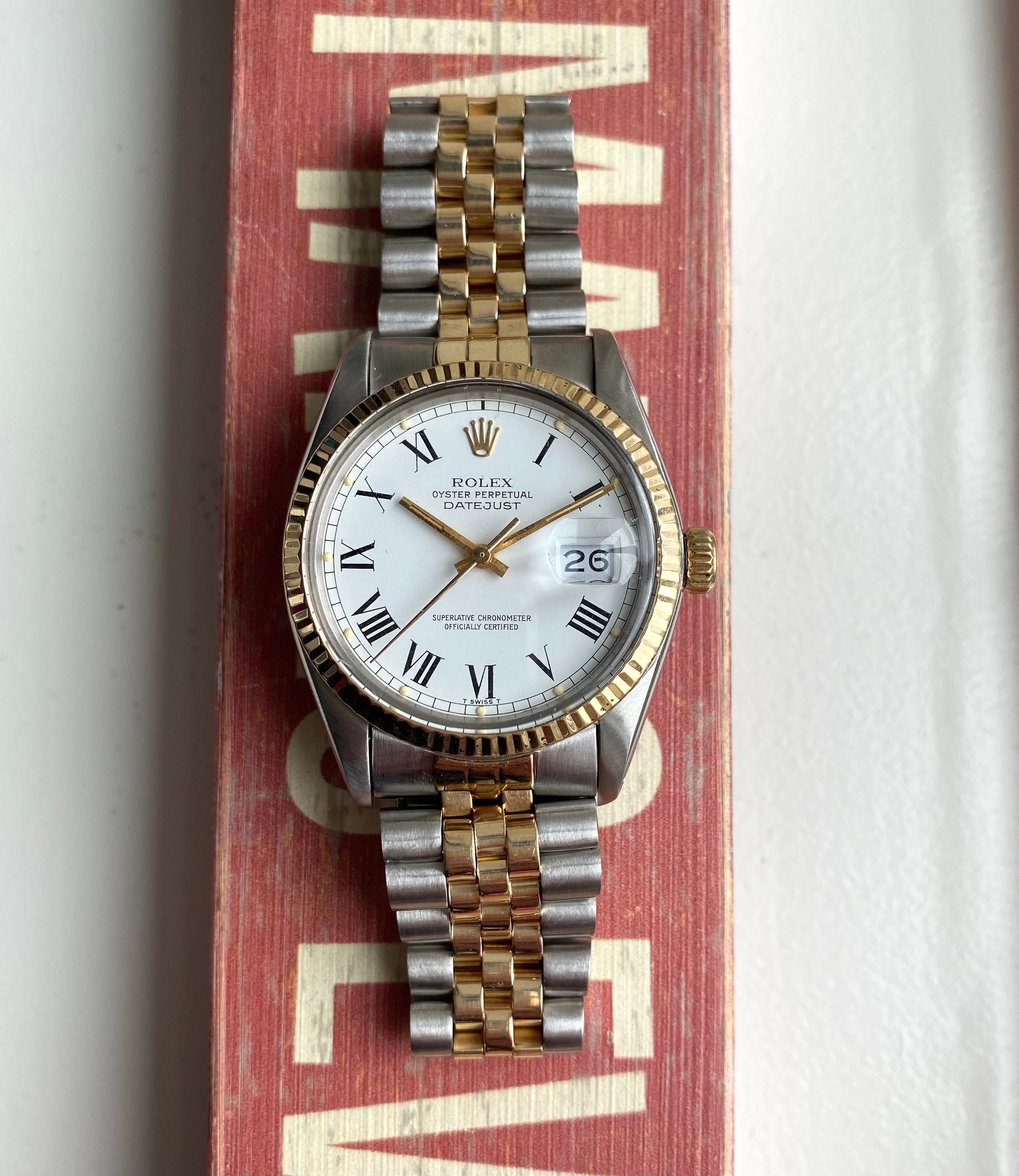 Rolex Datejust ref. 16013 — Two-tone Buckley Dial