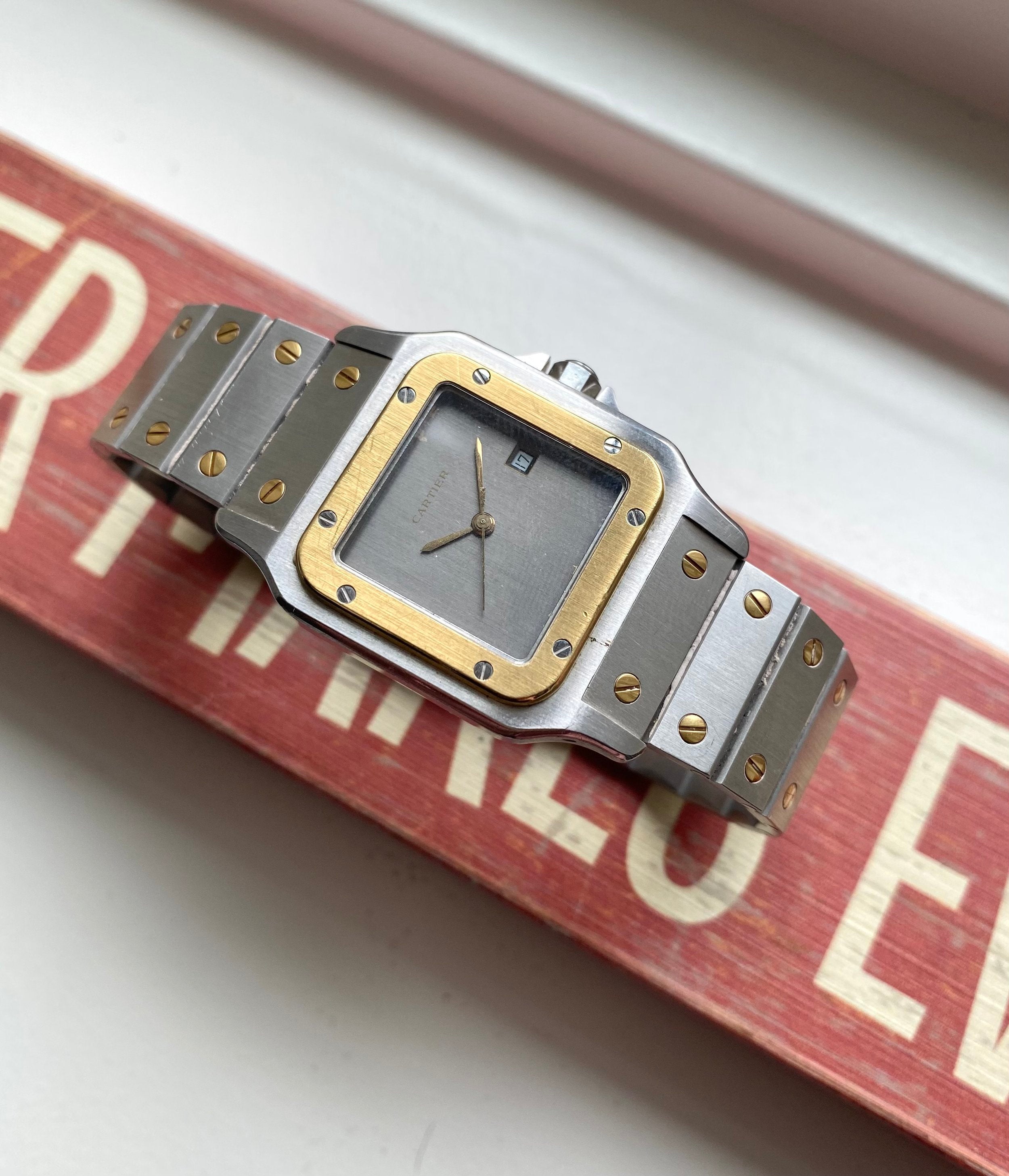 Cartier Santos ref. 2961 — Two-tone Grey