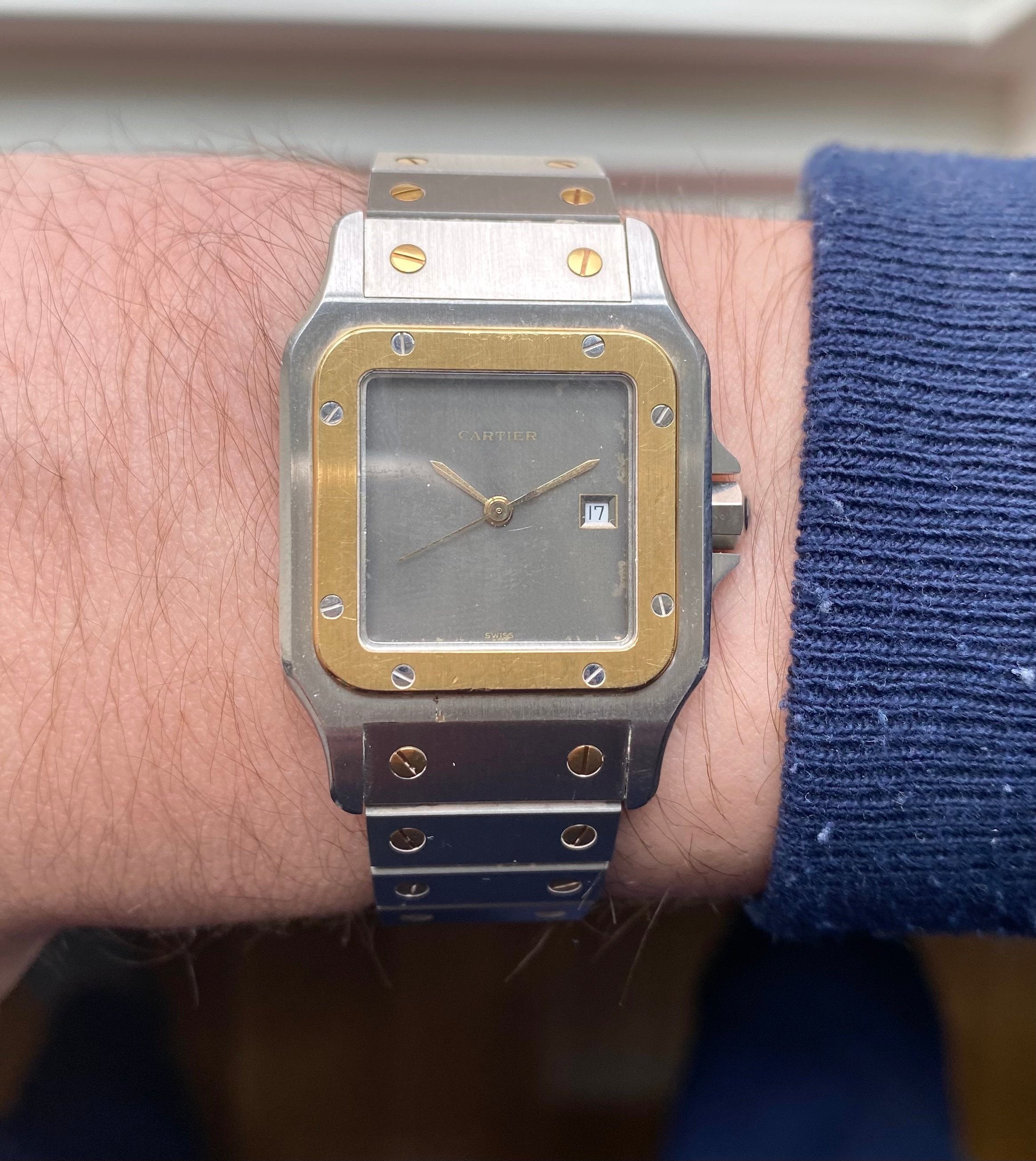 Cartier Santos ref. 2961 — Two-tone Grey