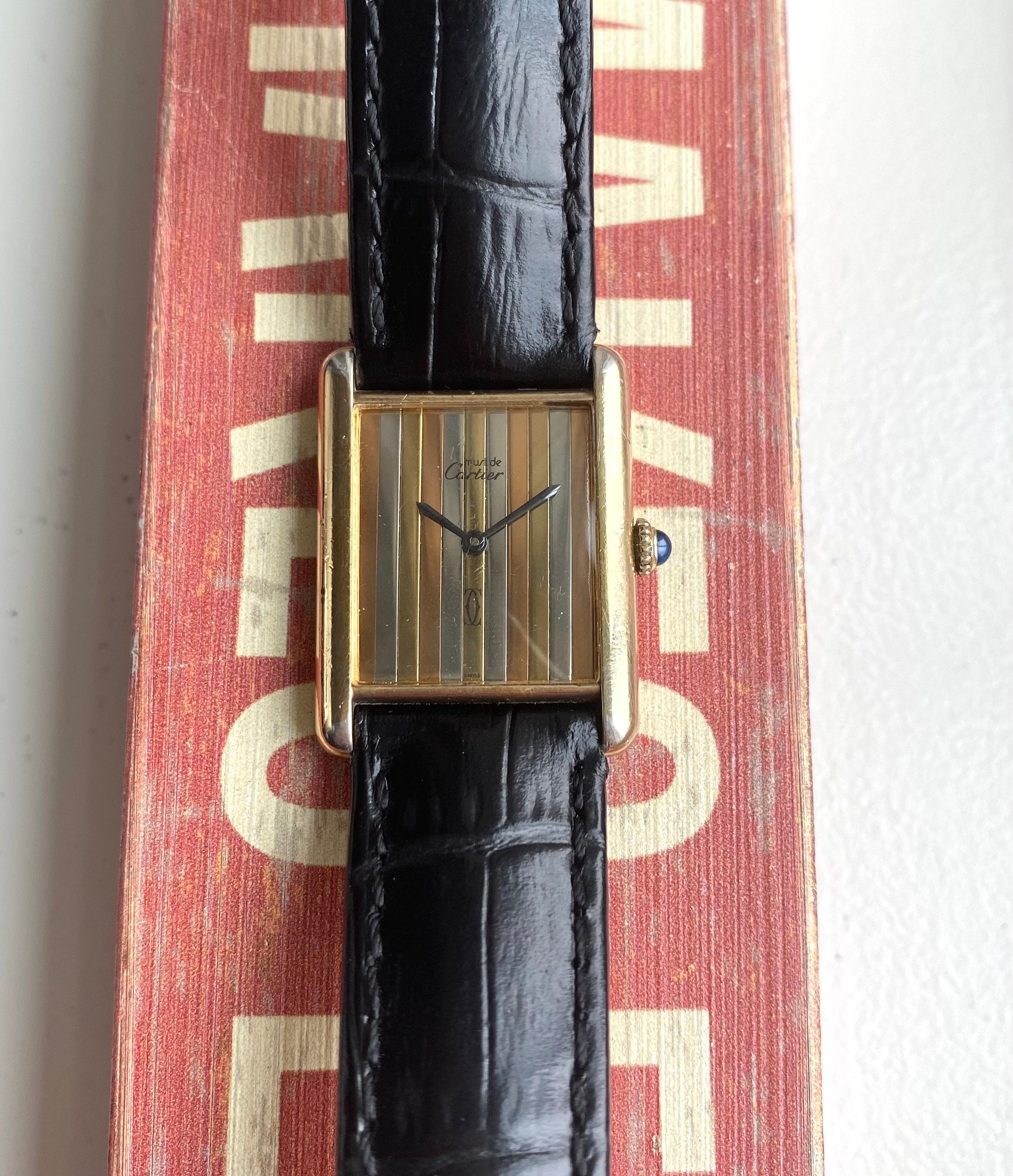 Cartier Tank — Trinity Dial with Box and Card