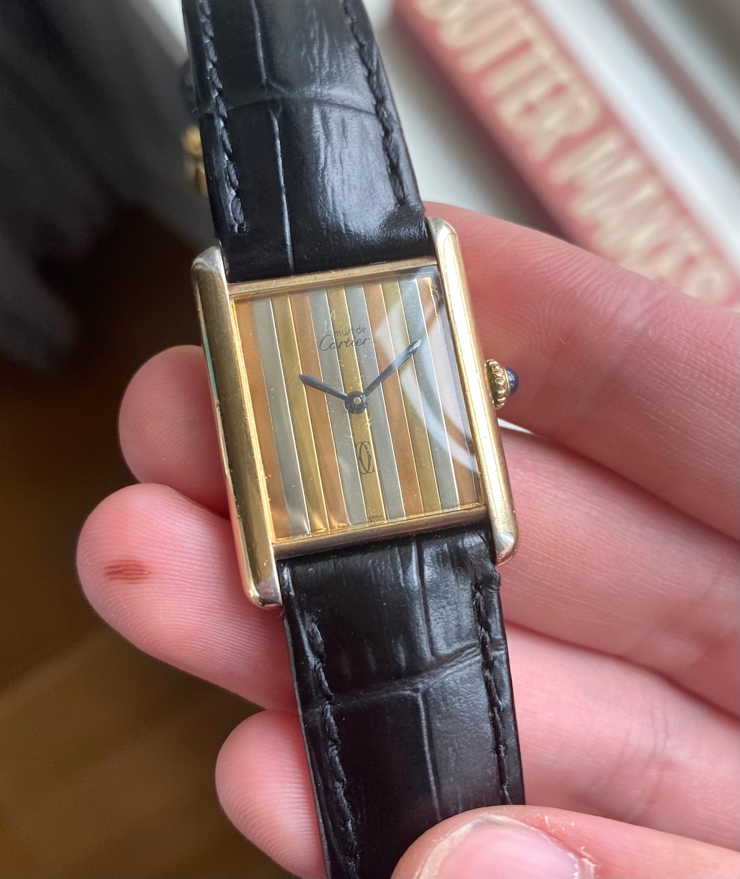 Cartier Tank — Trinity Dial with Box and Card