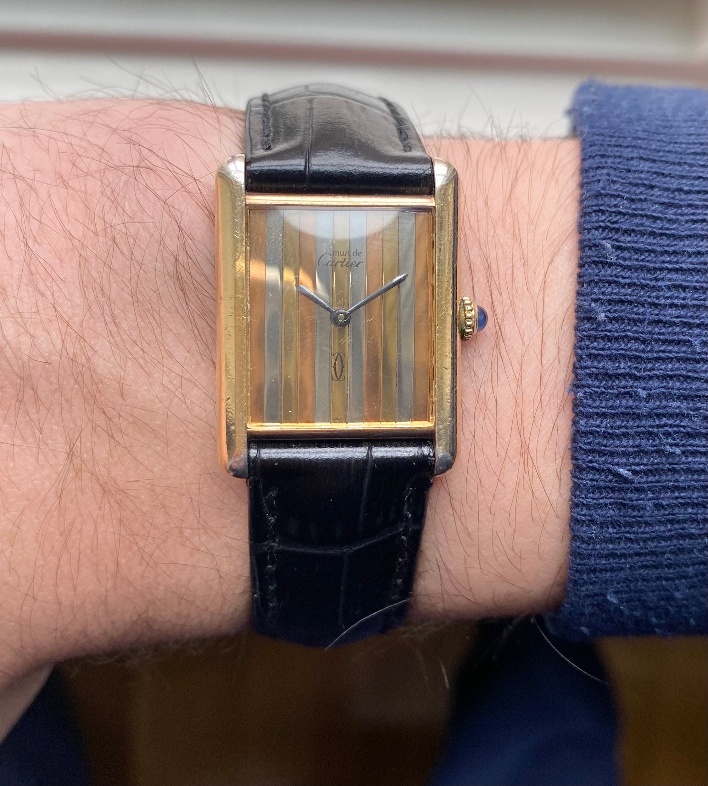 Cartier Tank — Trinity Dial with Box and Card