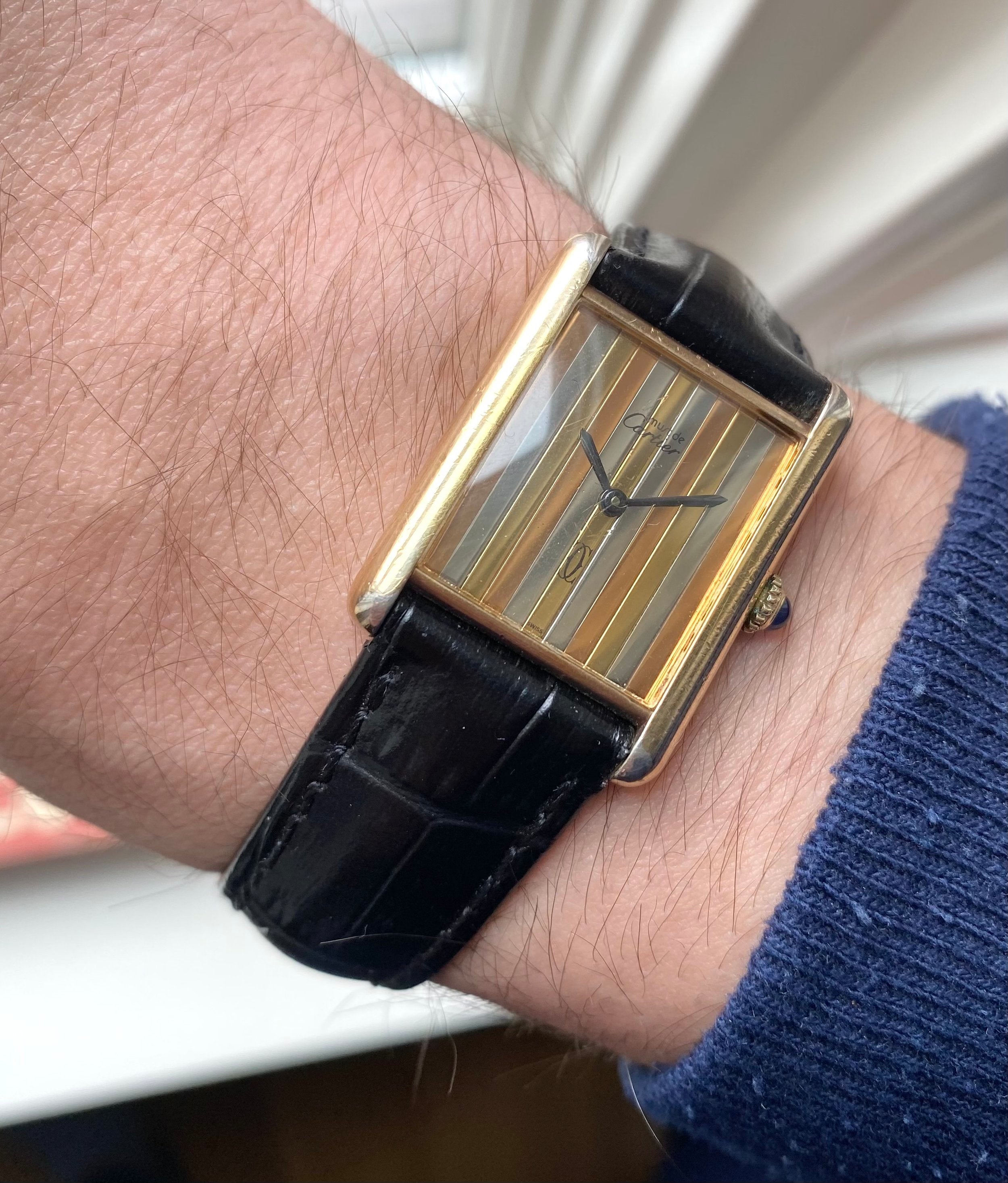 Cartier Tank — Trinity Dial with Box and Card