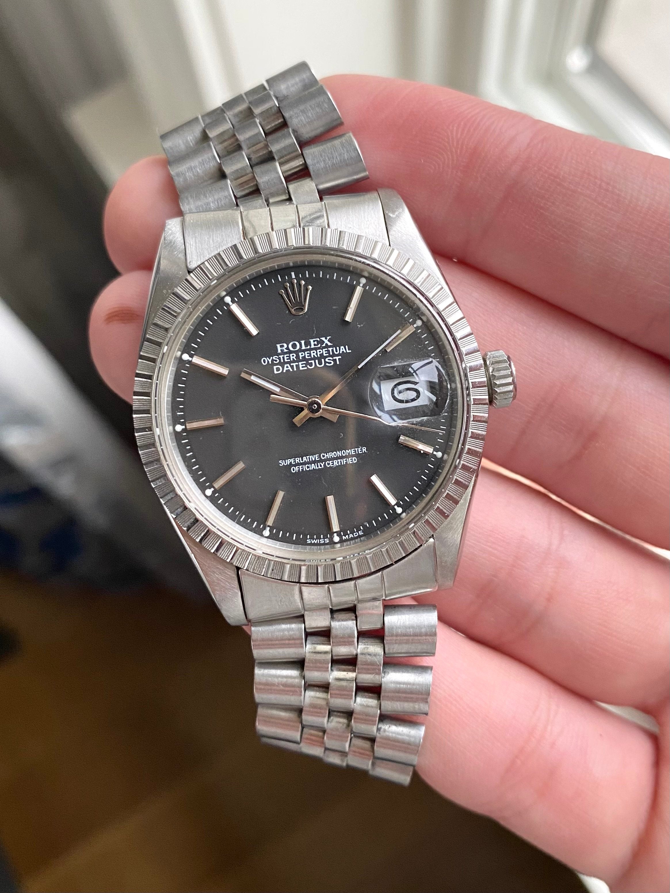 Rolex Datejust 1603 - Matte Black