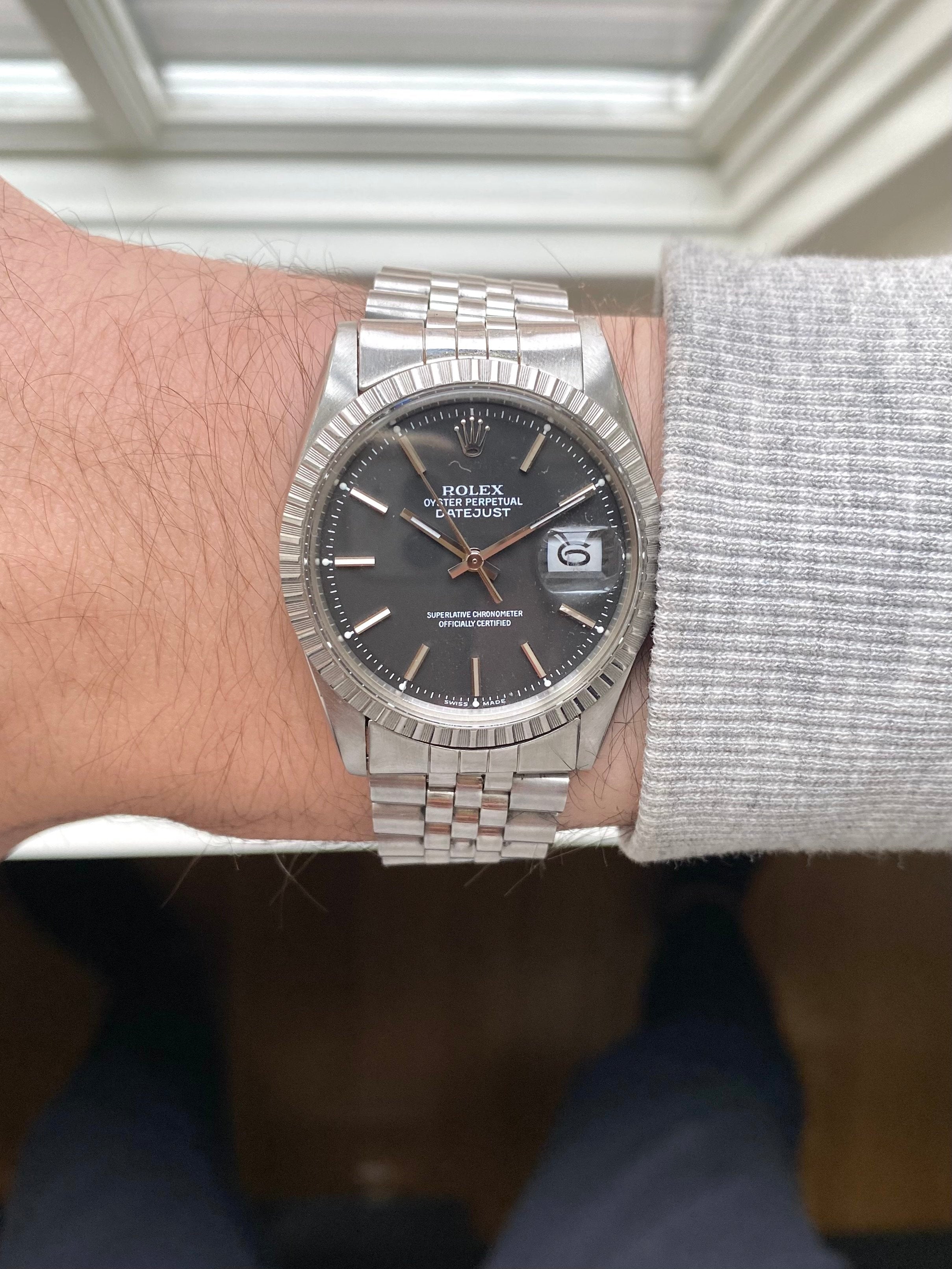 Rolex Datejust 1603 - Matte Black