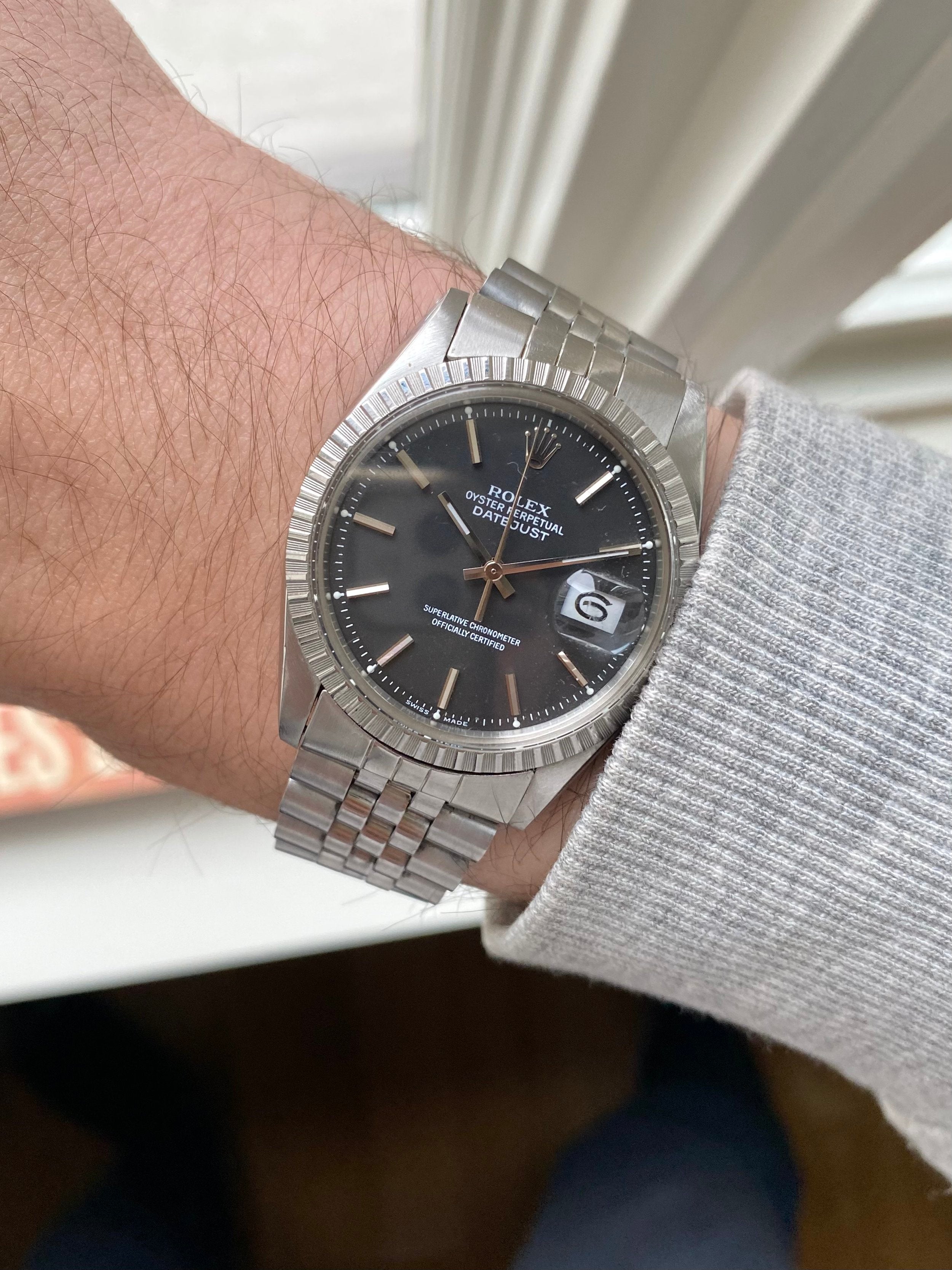 Rolex Datejust 1603 - Matte Black