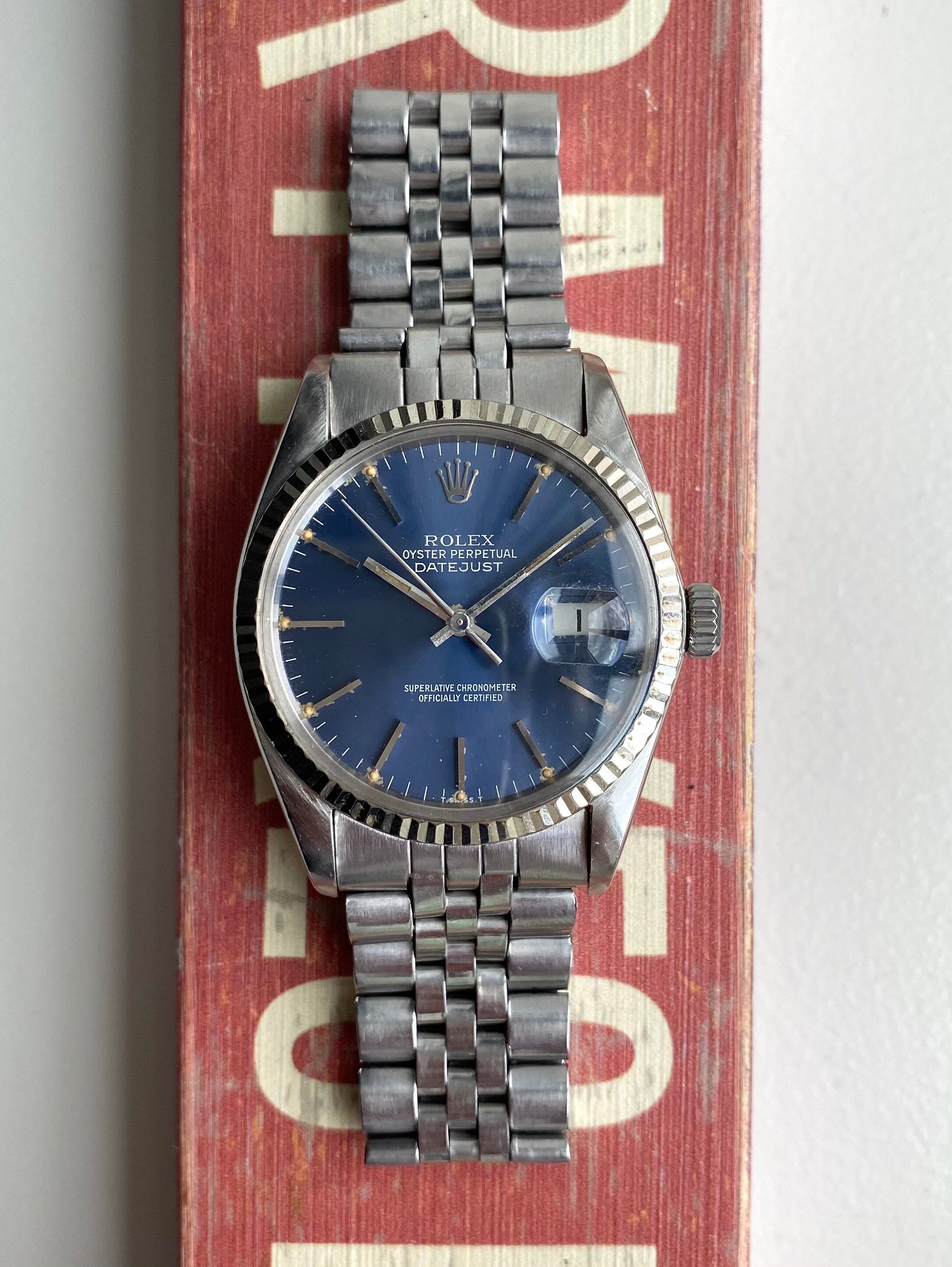 Rolex Datejust ref. 16014 — Blue Dial