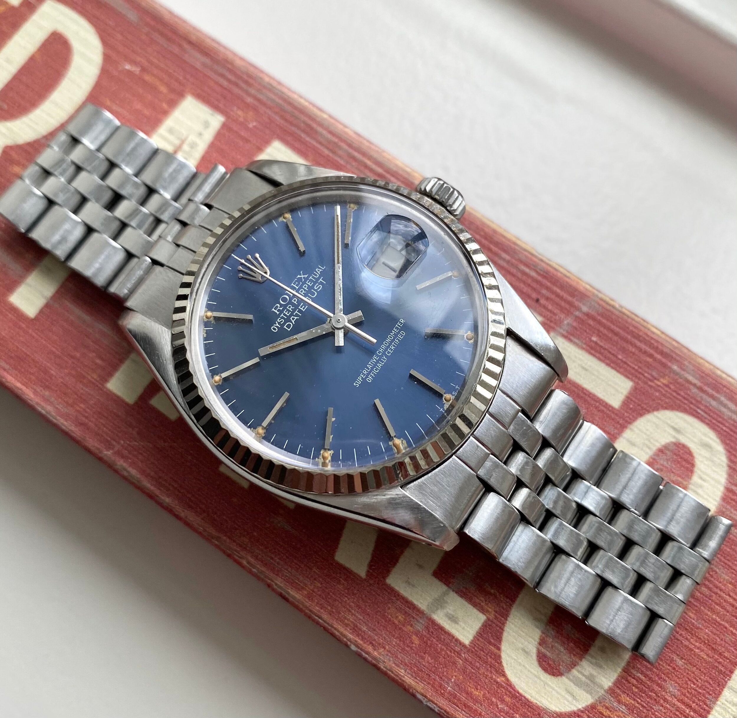 Rolex Datejust ref. 16014 — Blue Dial