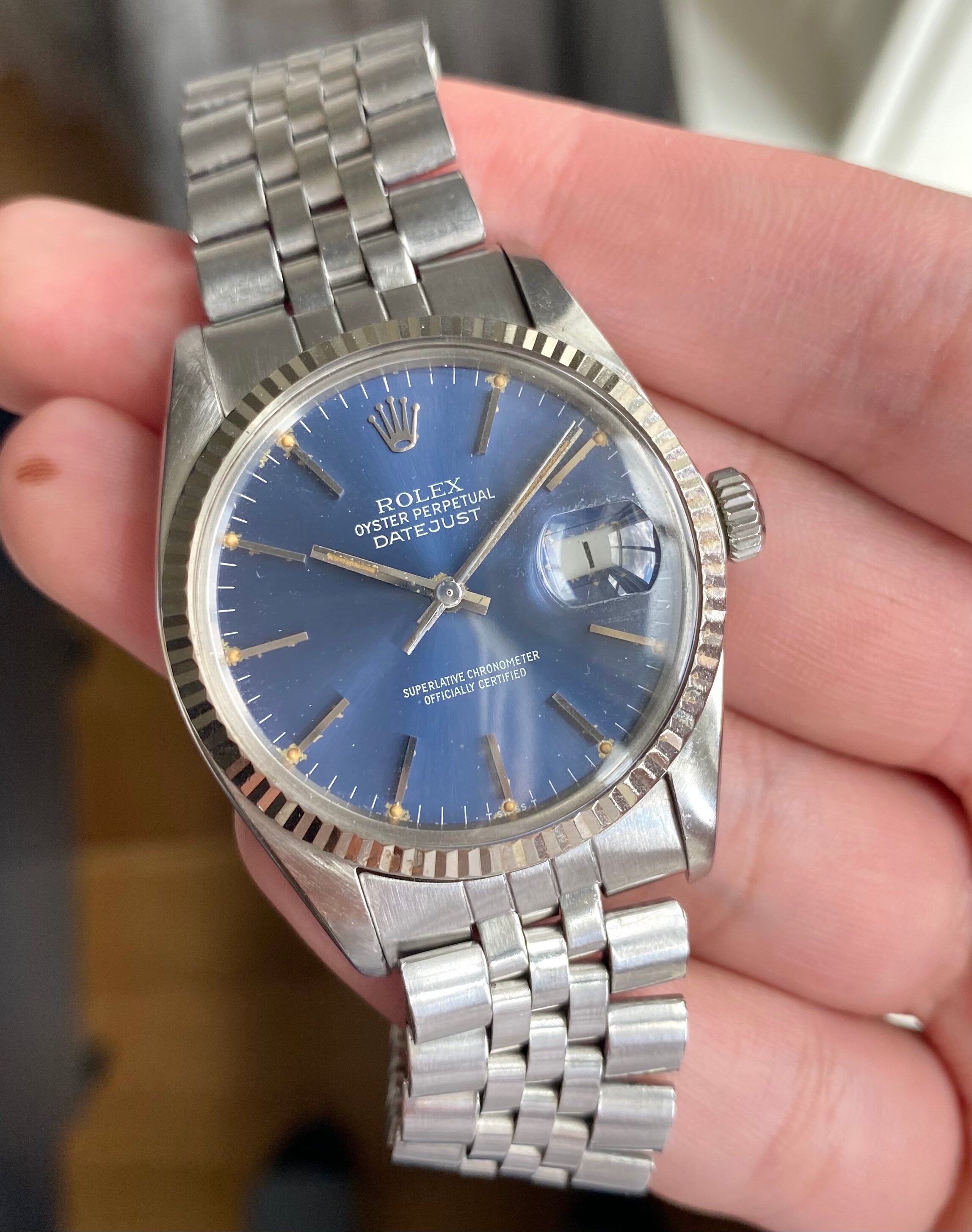 Rolex Datejust ref. 16014 — Blue Dial