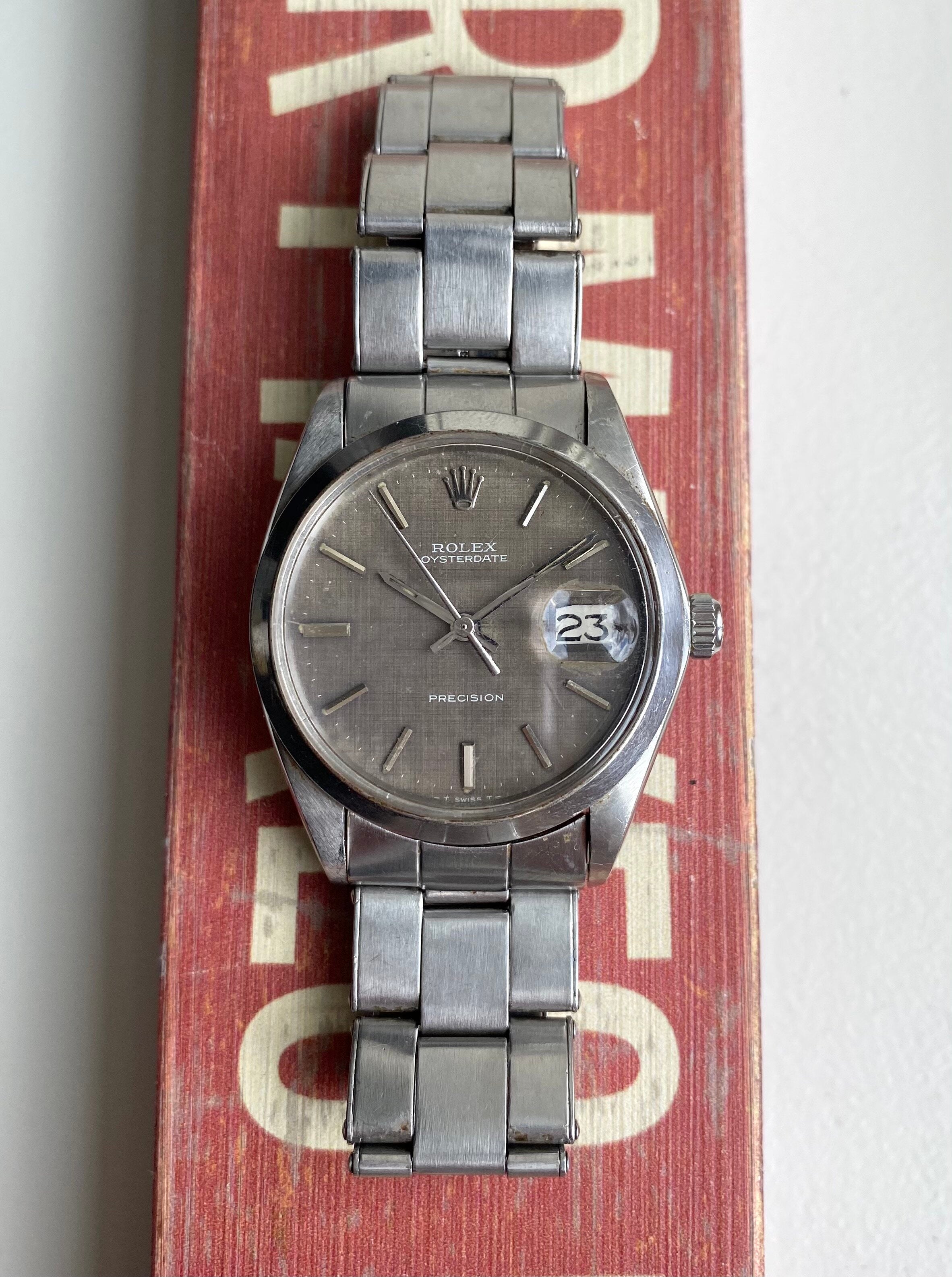 Rolex Oysterdate Precision ref. 6694 — Brown Linen Dial