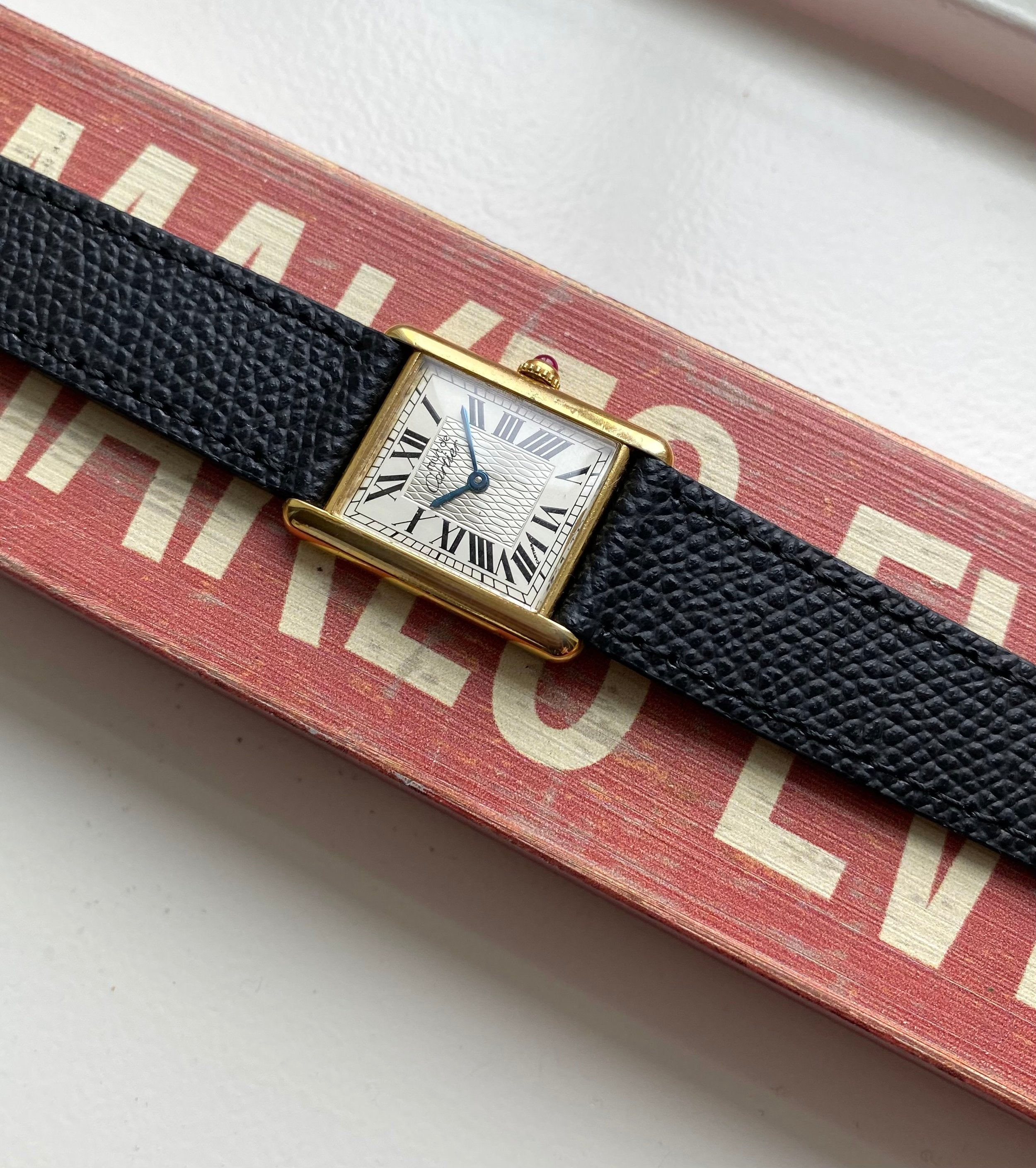 Cartier Tank — Guilloche Dial