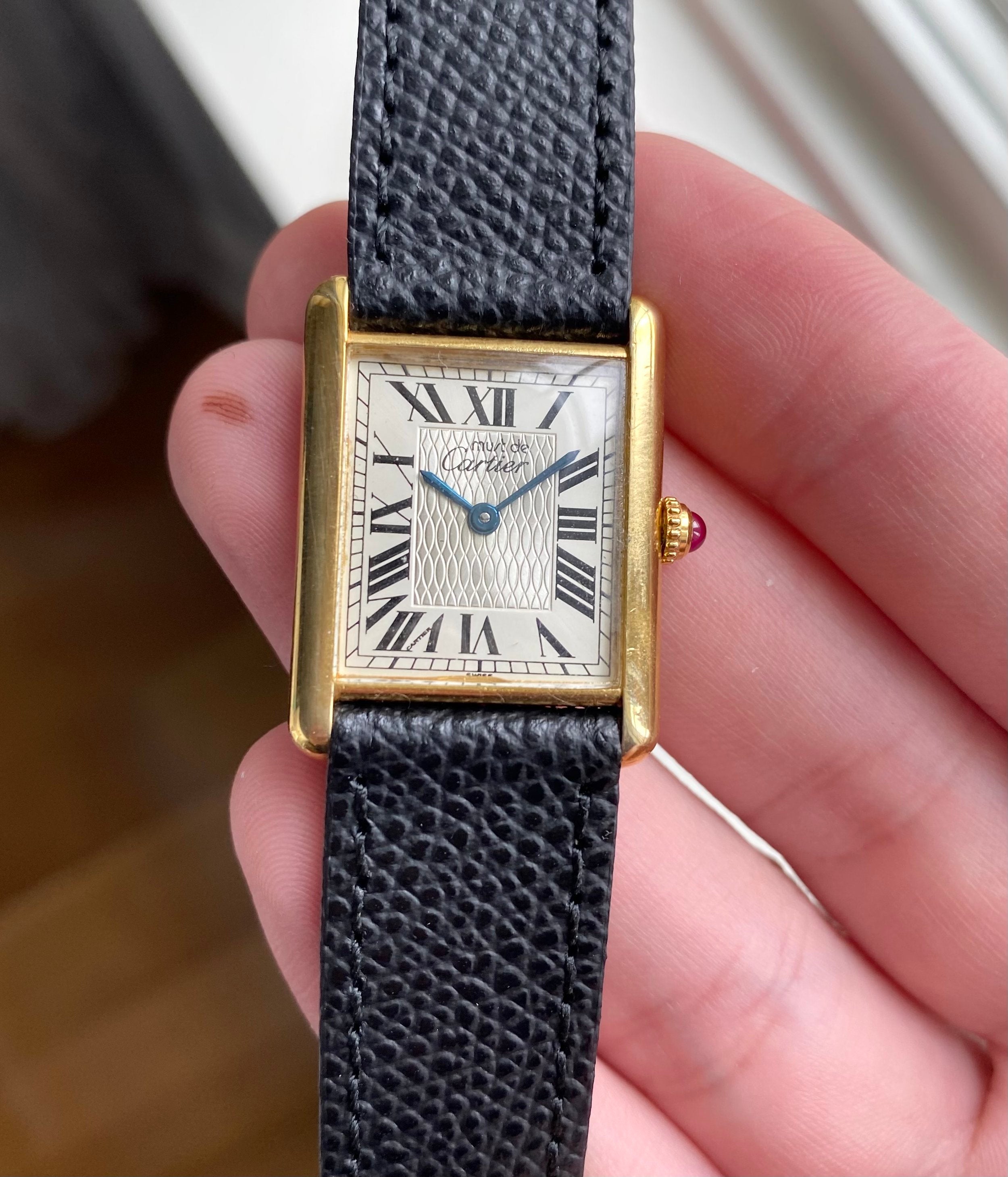 Cartier Tank — Guilloche Dial