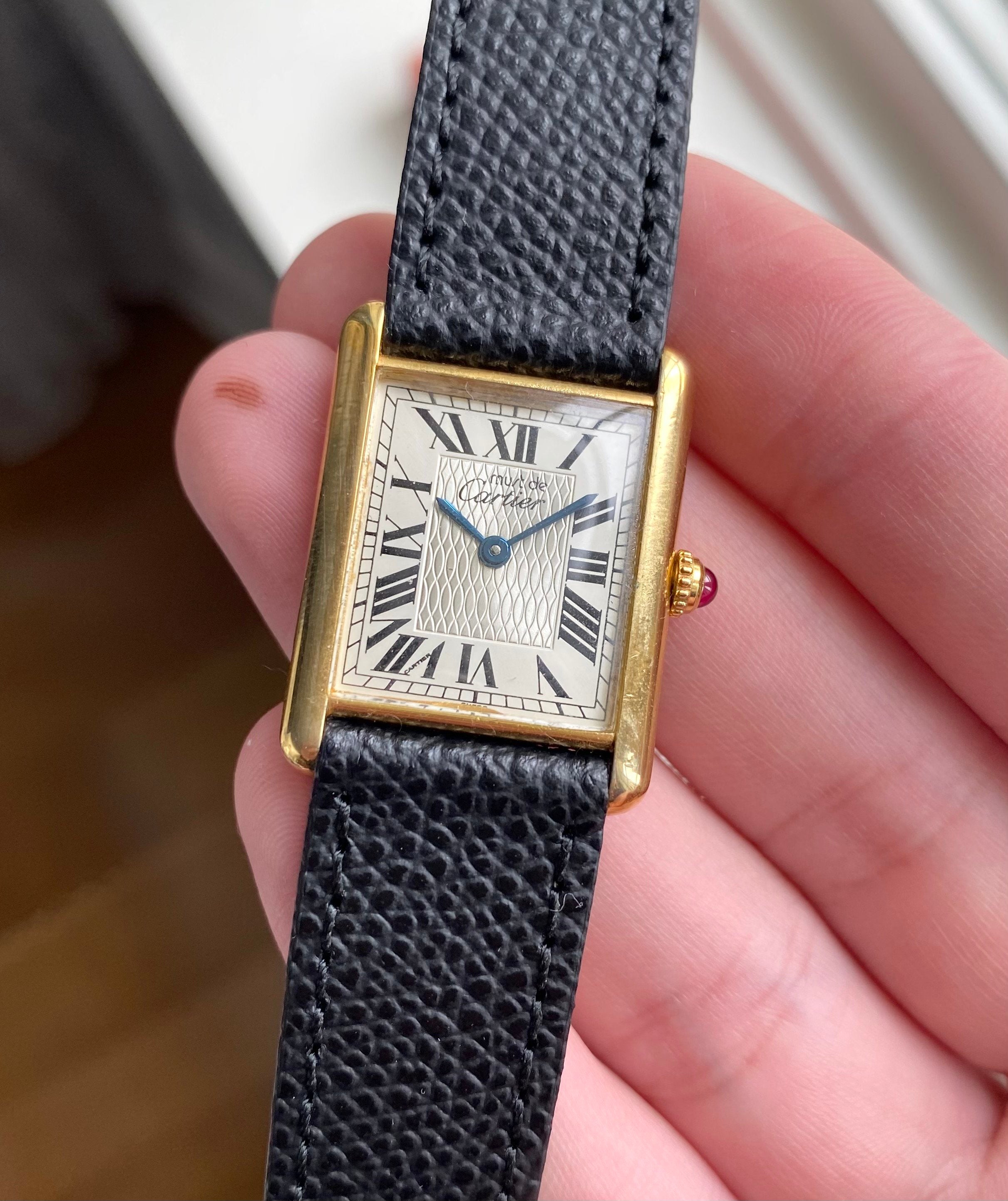 Cartier Tank — Guilloche Dial