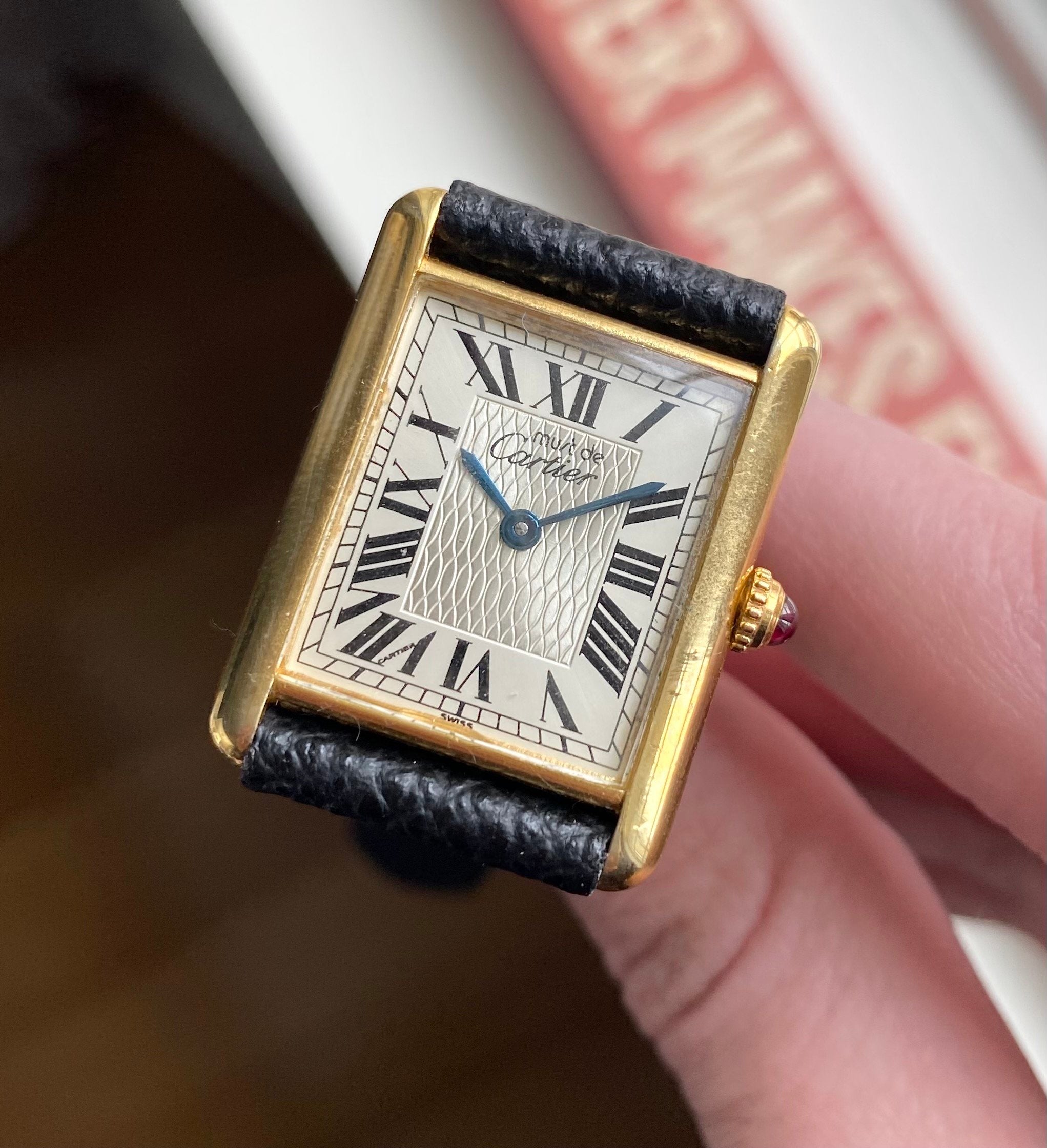 Cartier Tank — Guilloche Dial