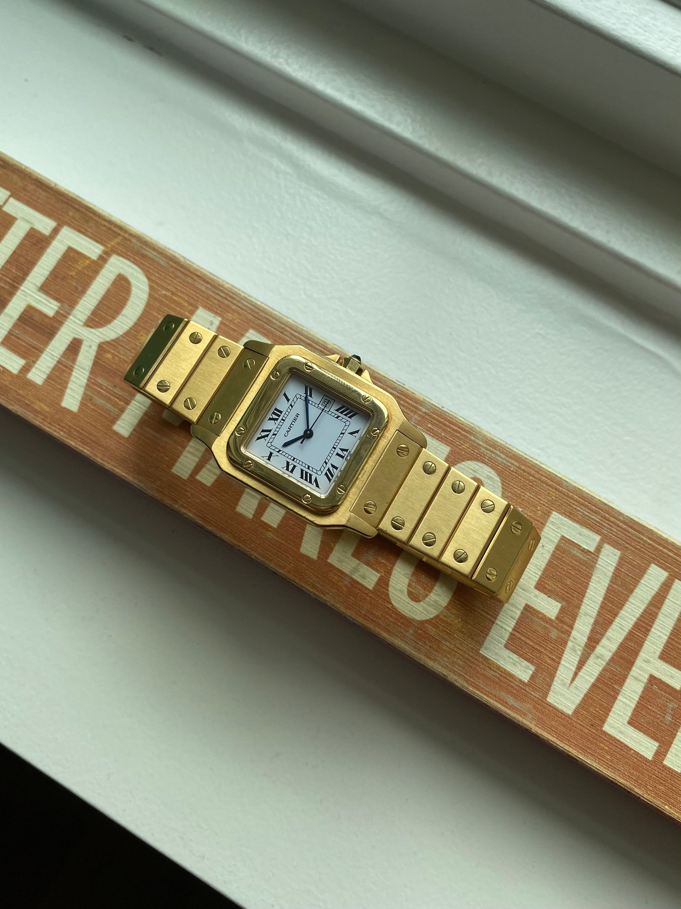 Cartier Santos 2960 - 18K Gold Carree