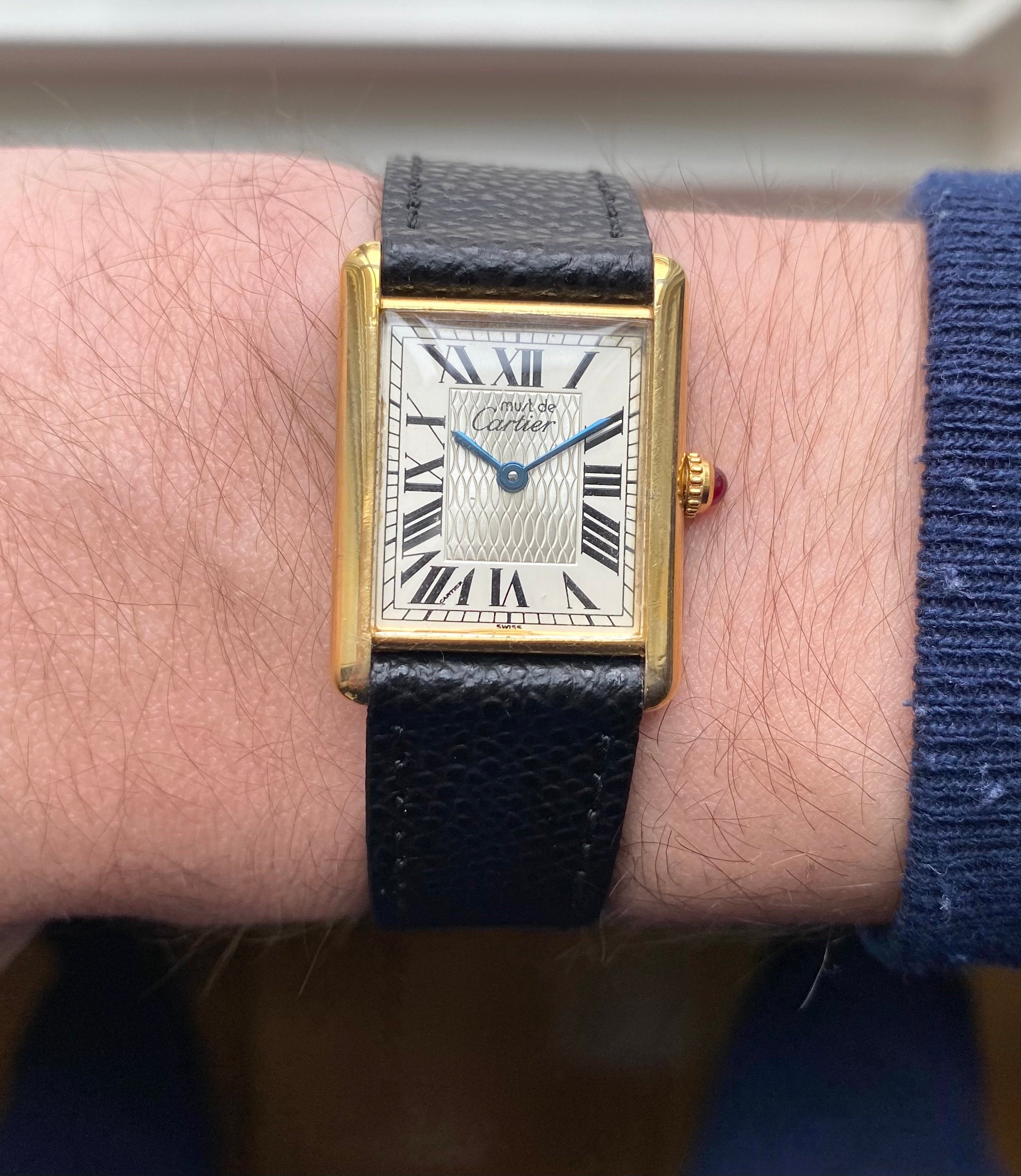 Cartier Tank — Guilloche Dial