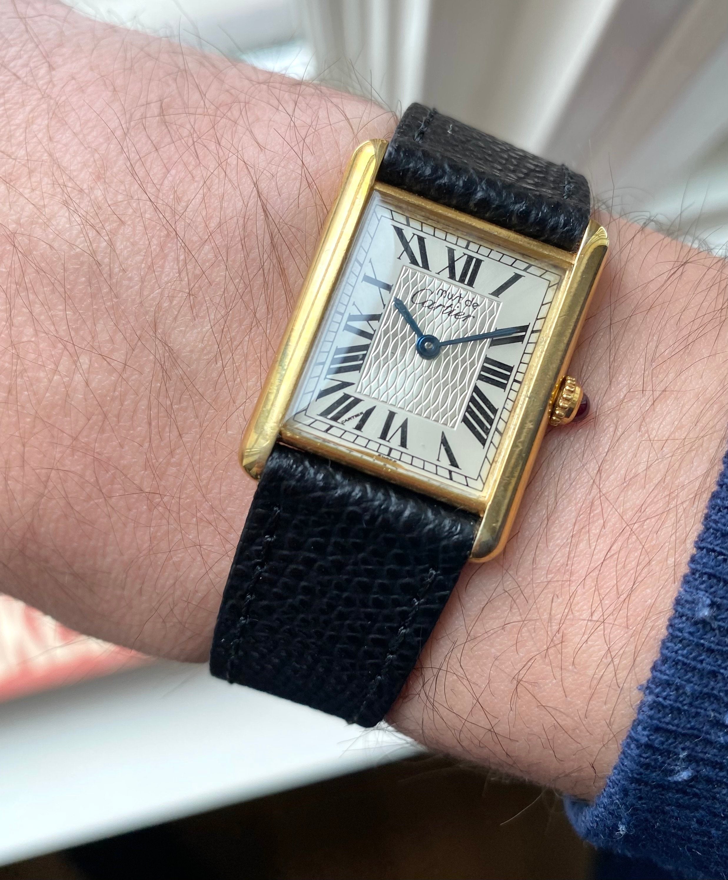 Cartier Tank — Guilloche Dial