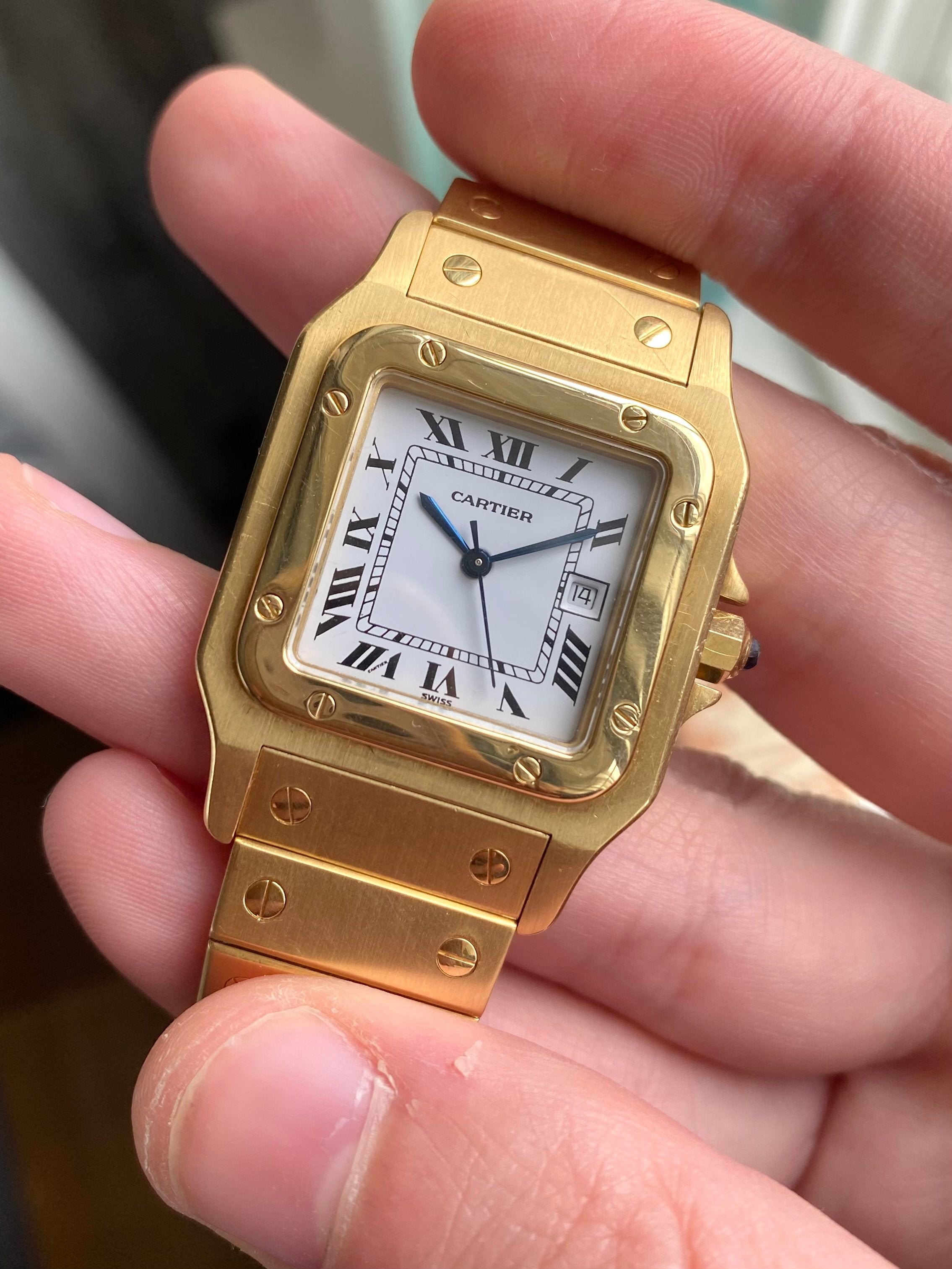 Cartier Santos 2960 - 18K Gold Carree