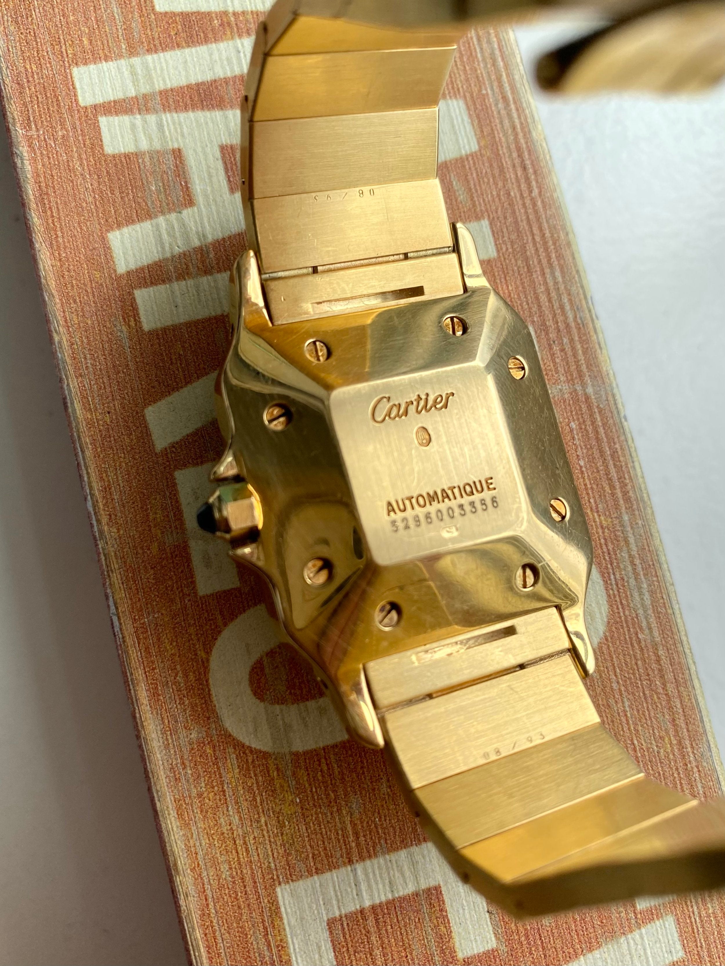 Cartier Santos 2960 - 18K Gold Carree