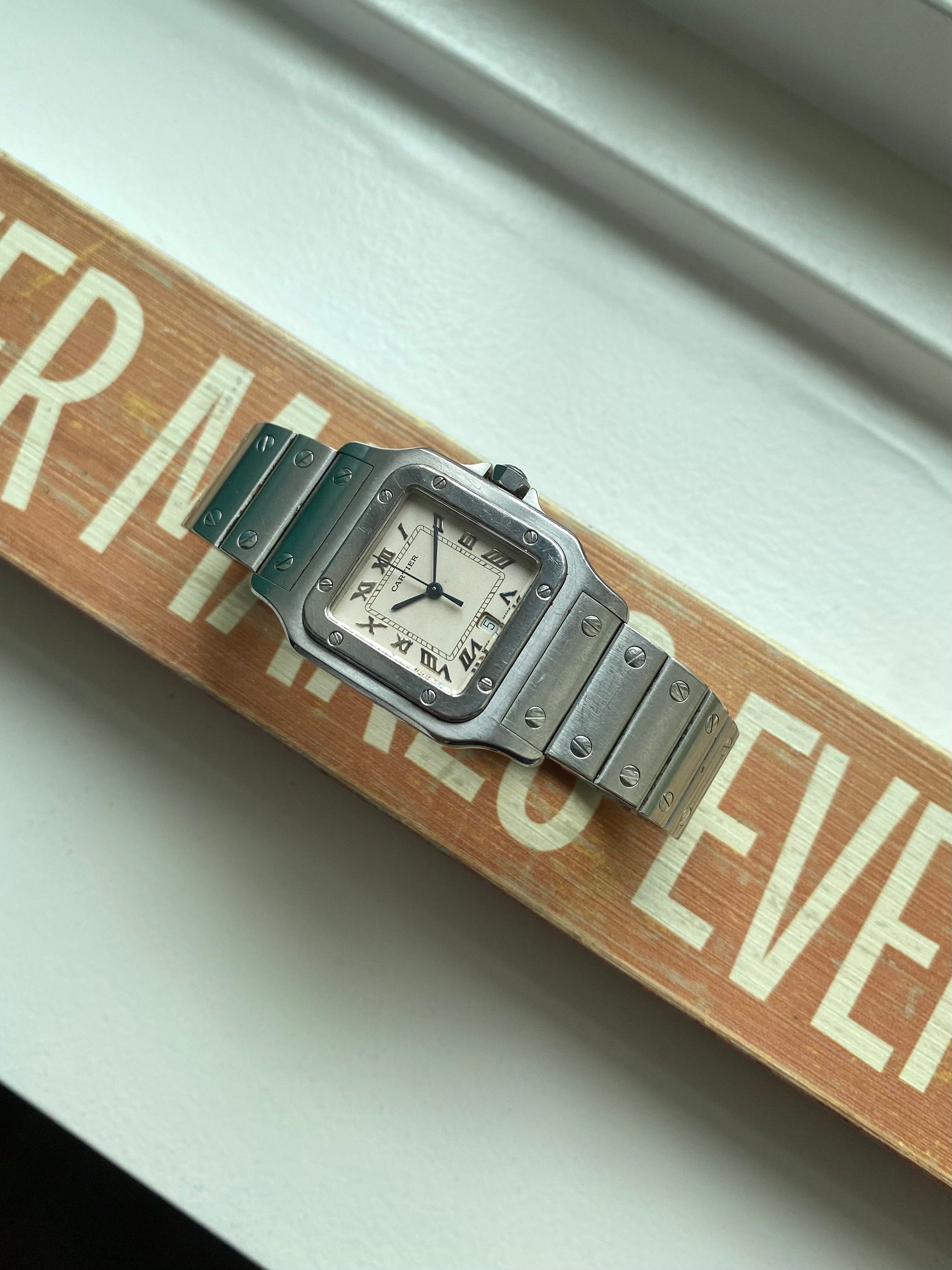 Cartier Santos Galbee - Cream Roman.