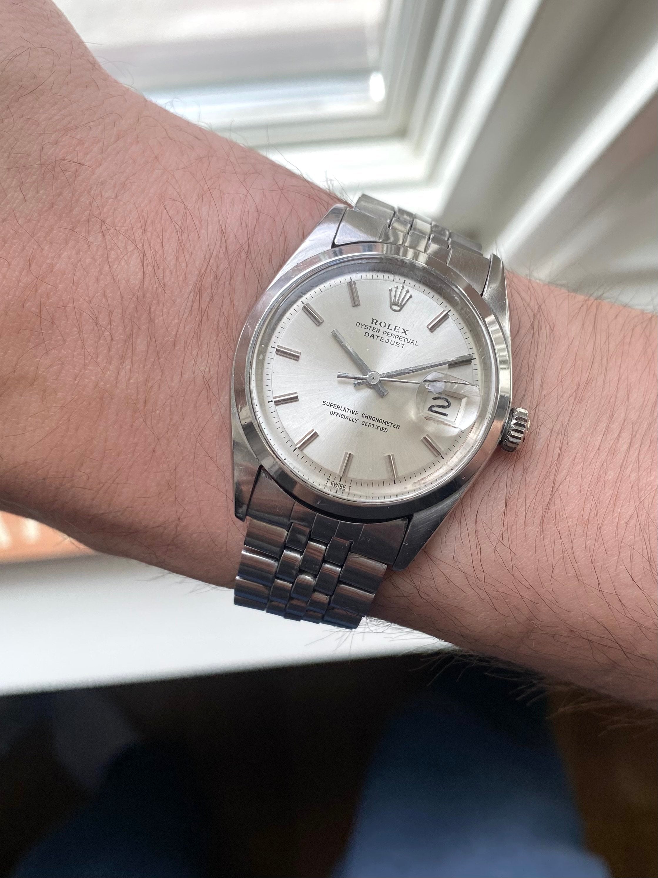 Rolex Datejust 1600 - Silver.