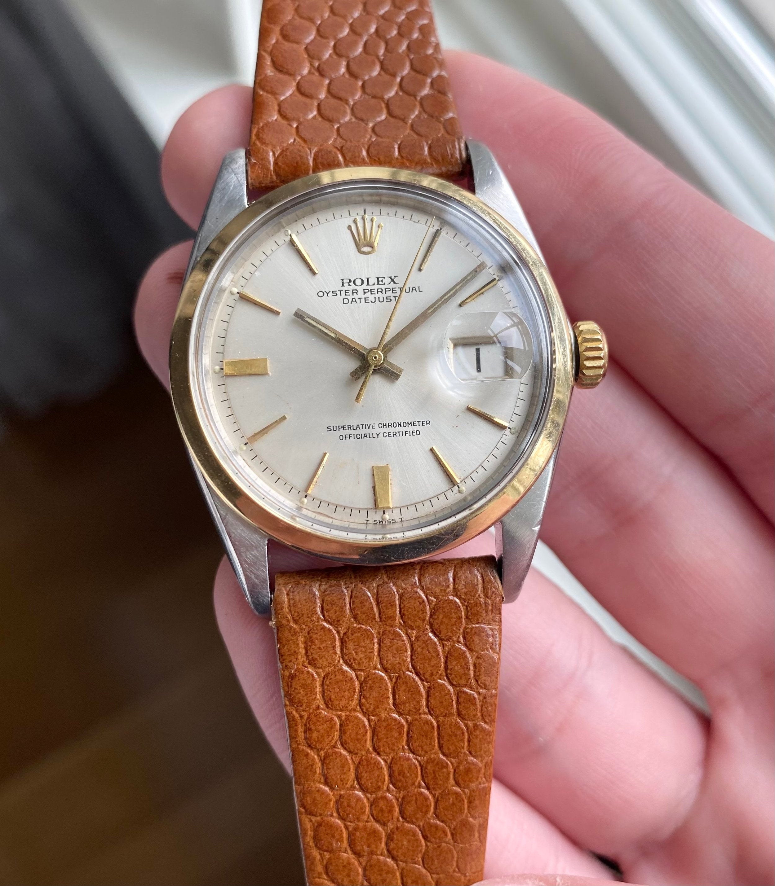 Rolex Datejust ref. 1600 — Two-tone