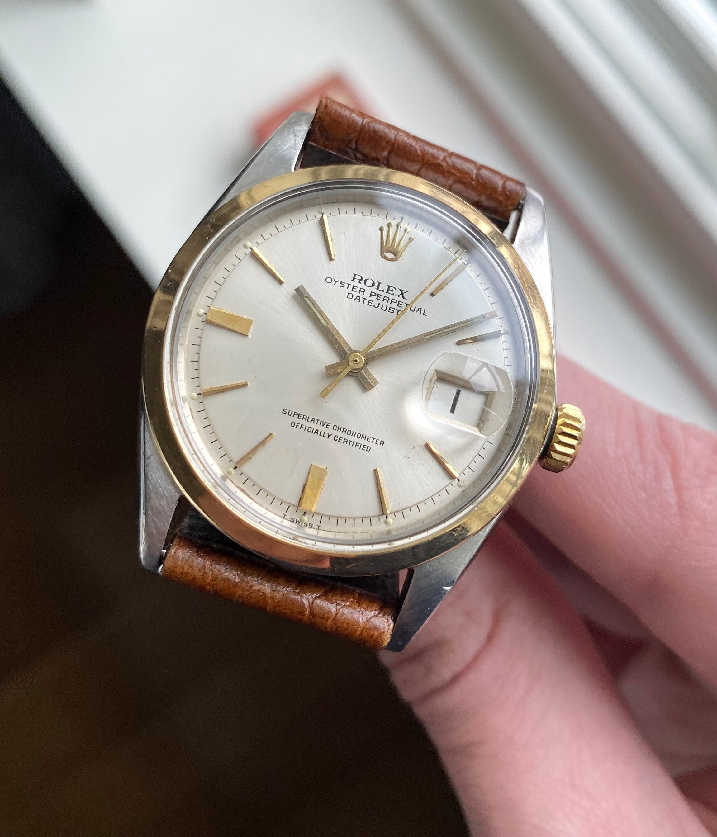 Rolex Datejust ref. 1600 — Two-tone