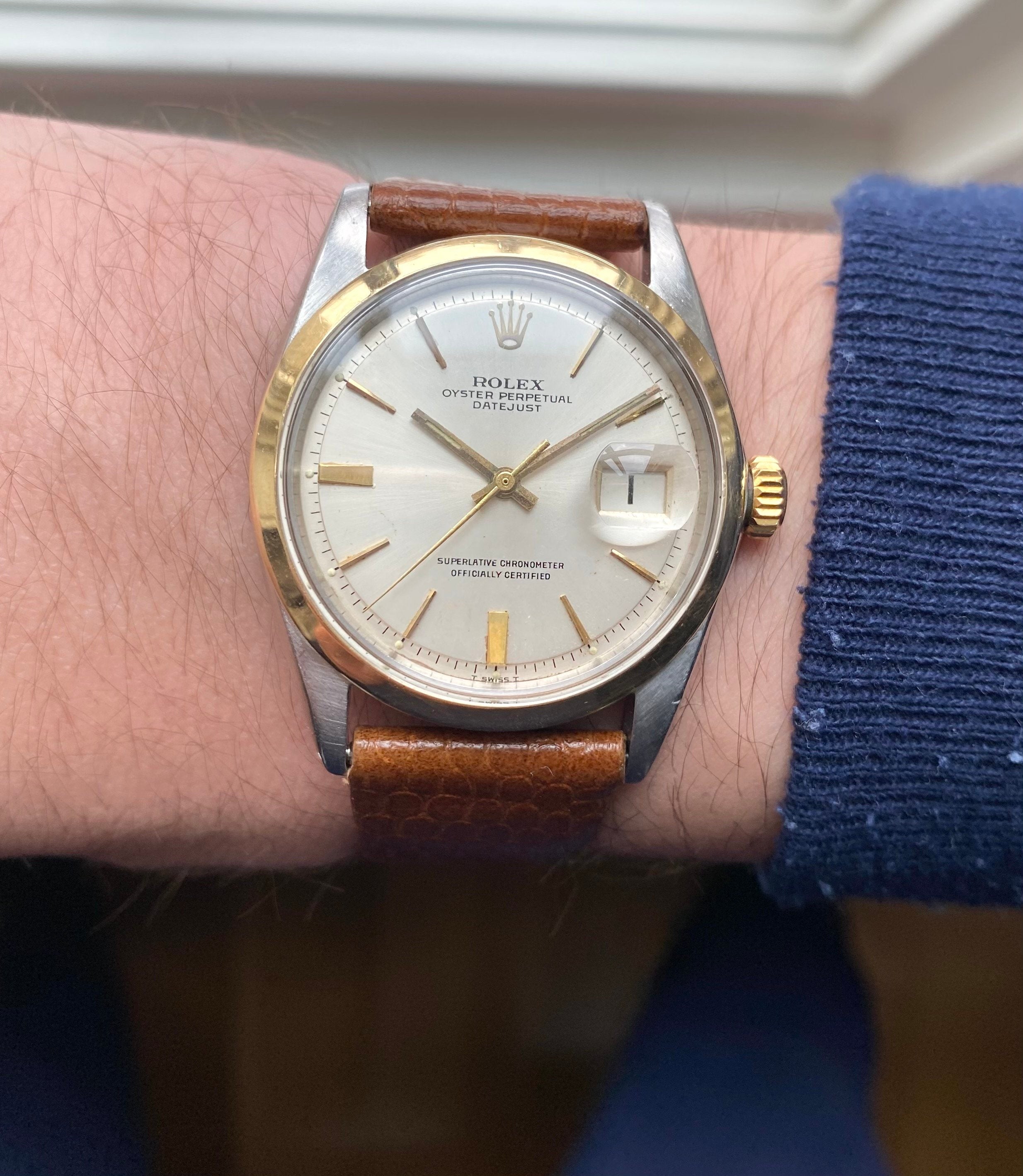 Rolex Datejust ref. 1600 — Two-tone