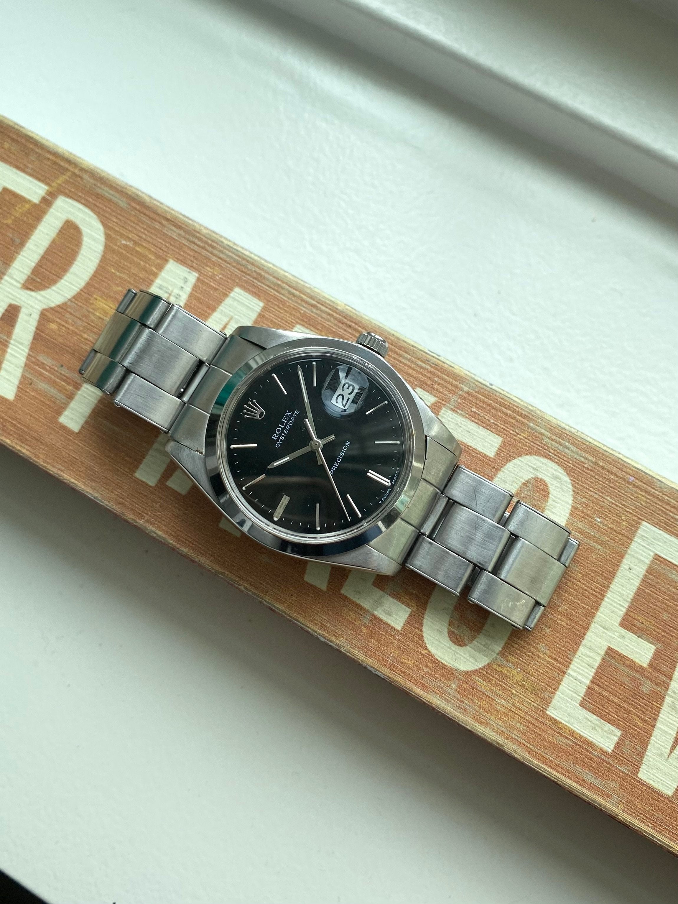 Rolex Precision Oystrerdate - Black Service Dial.