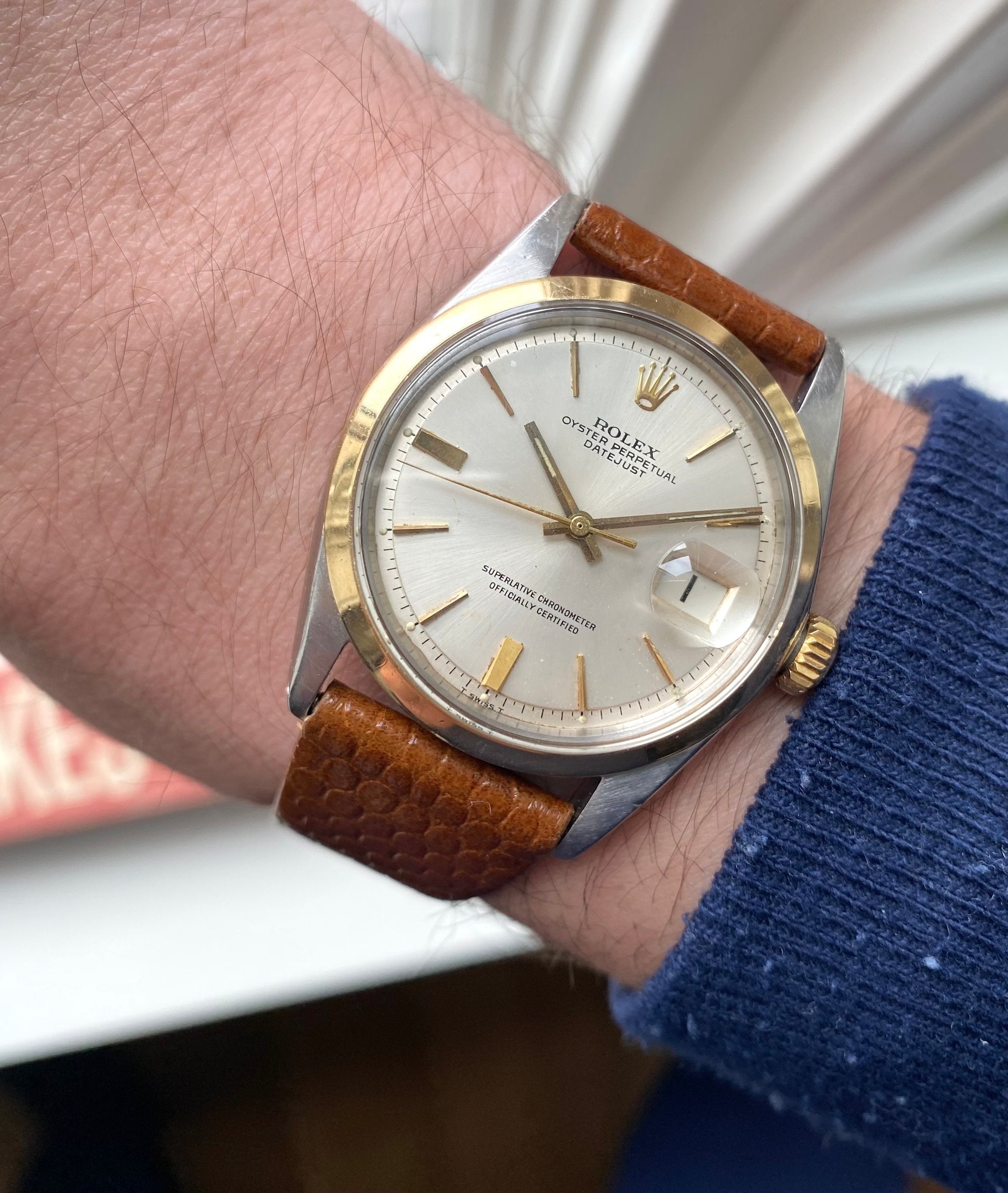 Rolex Datejust ref. 1600 — Two-tone