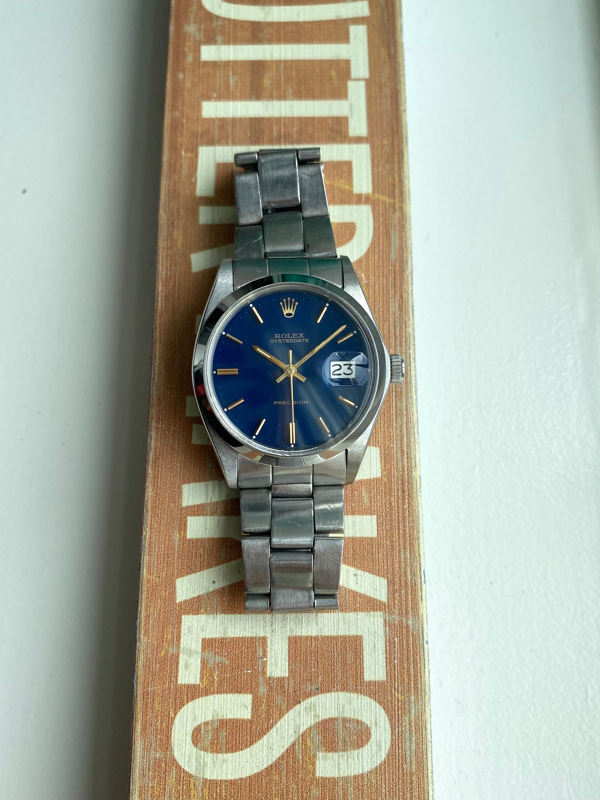 Rolex Precision Oystrerdate - Blue Service Dial.