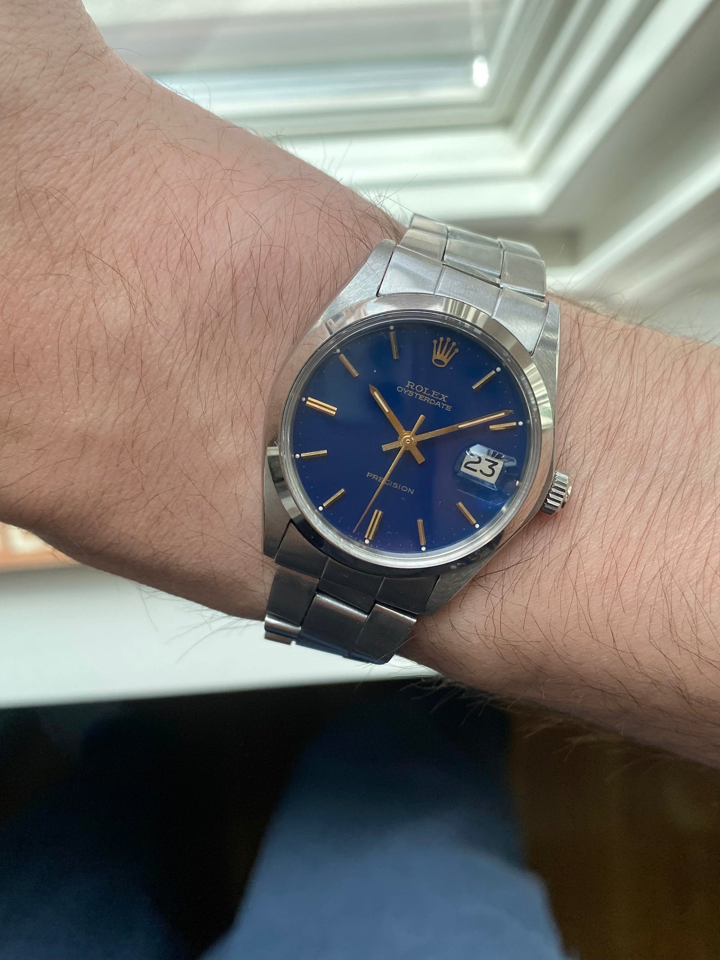 Rolex Precision Oystrerdate - Blue Service Dial.