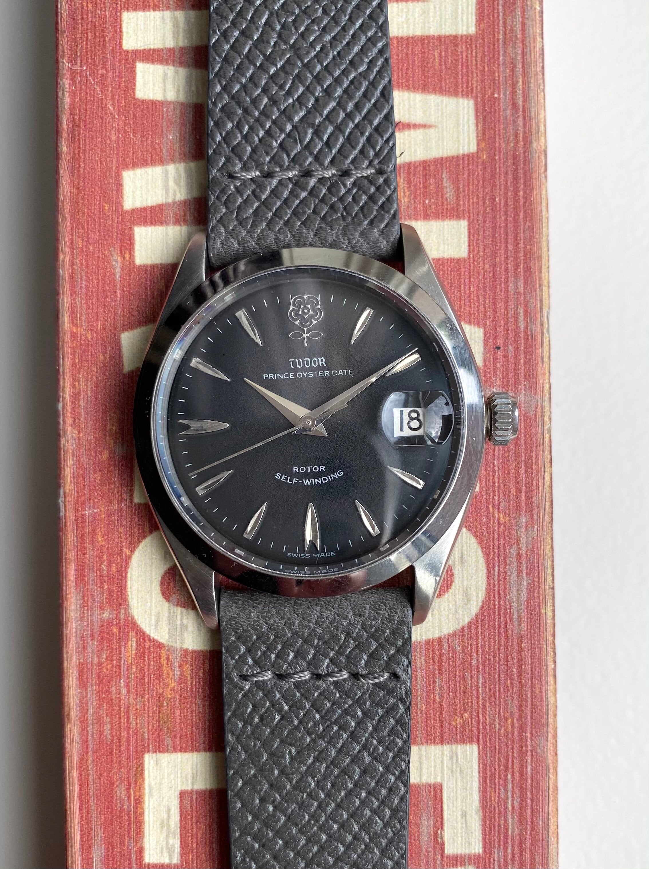 Tudor Oyster Prince Date ref. 7966 — Black Rose Dial