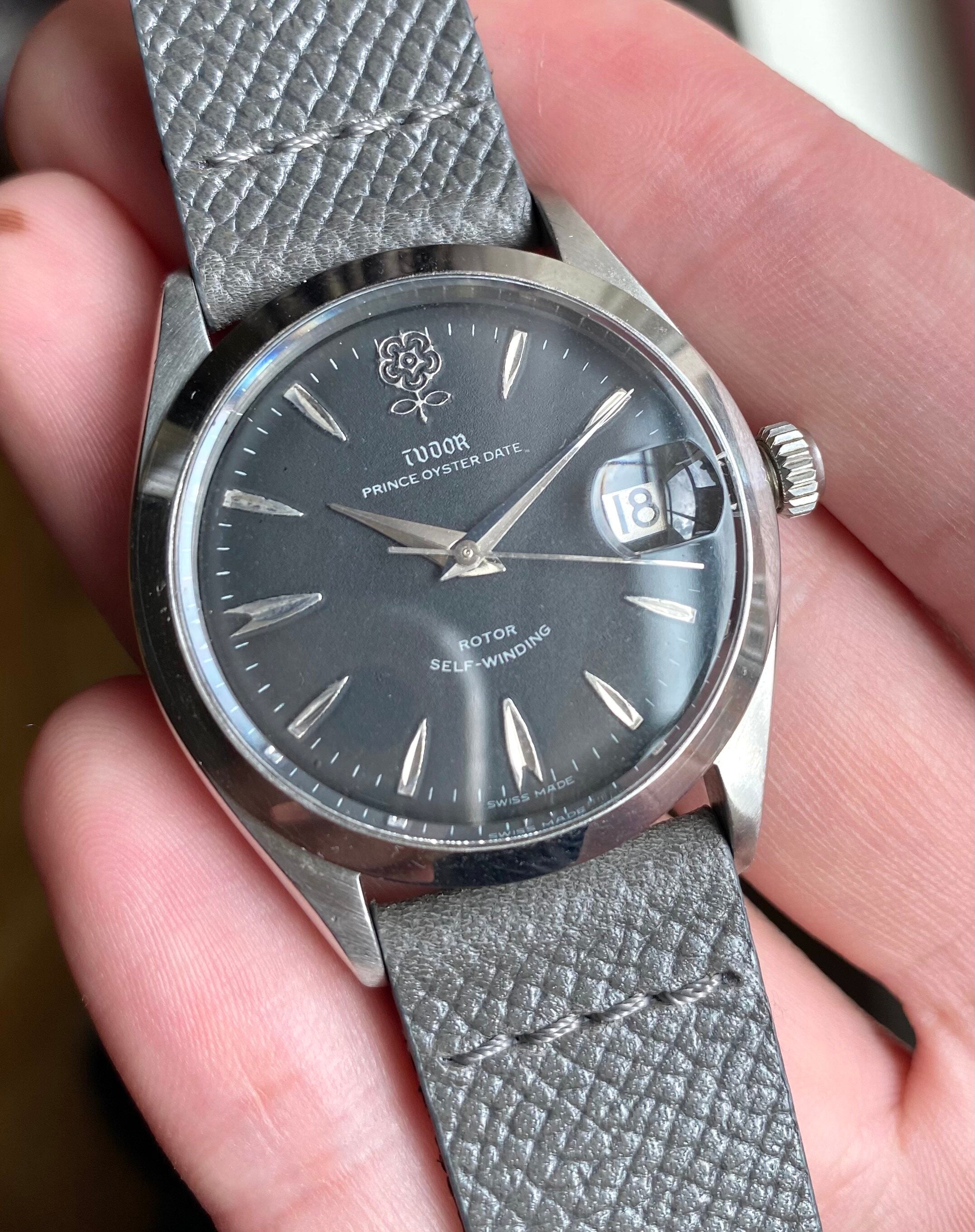 Tudor Oyster Prince Date ref. 7966 — Black Rose Dial