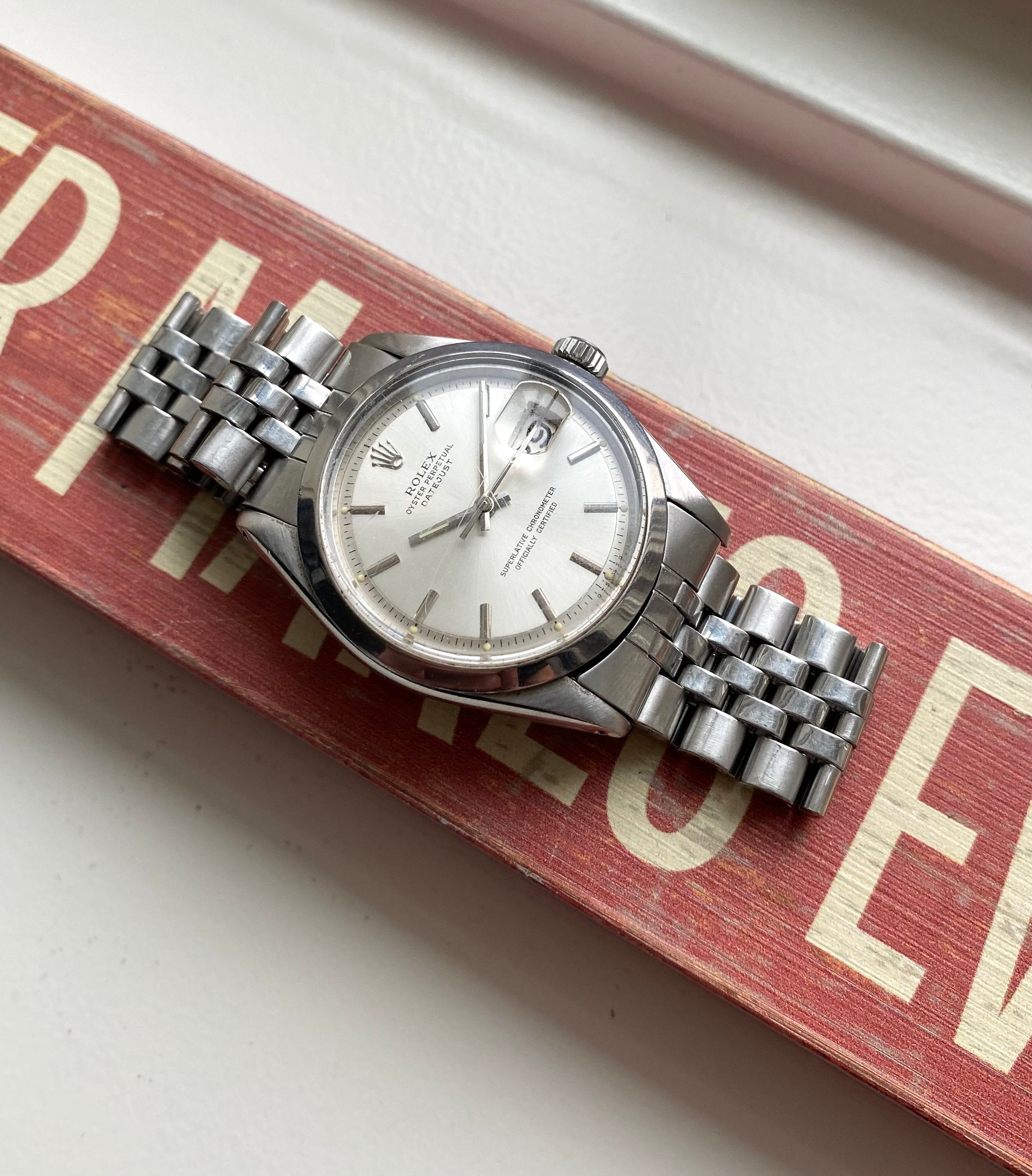 Rolex Datejust ref. 1600 — Silver Sigma Dial