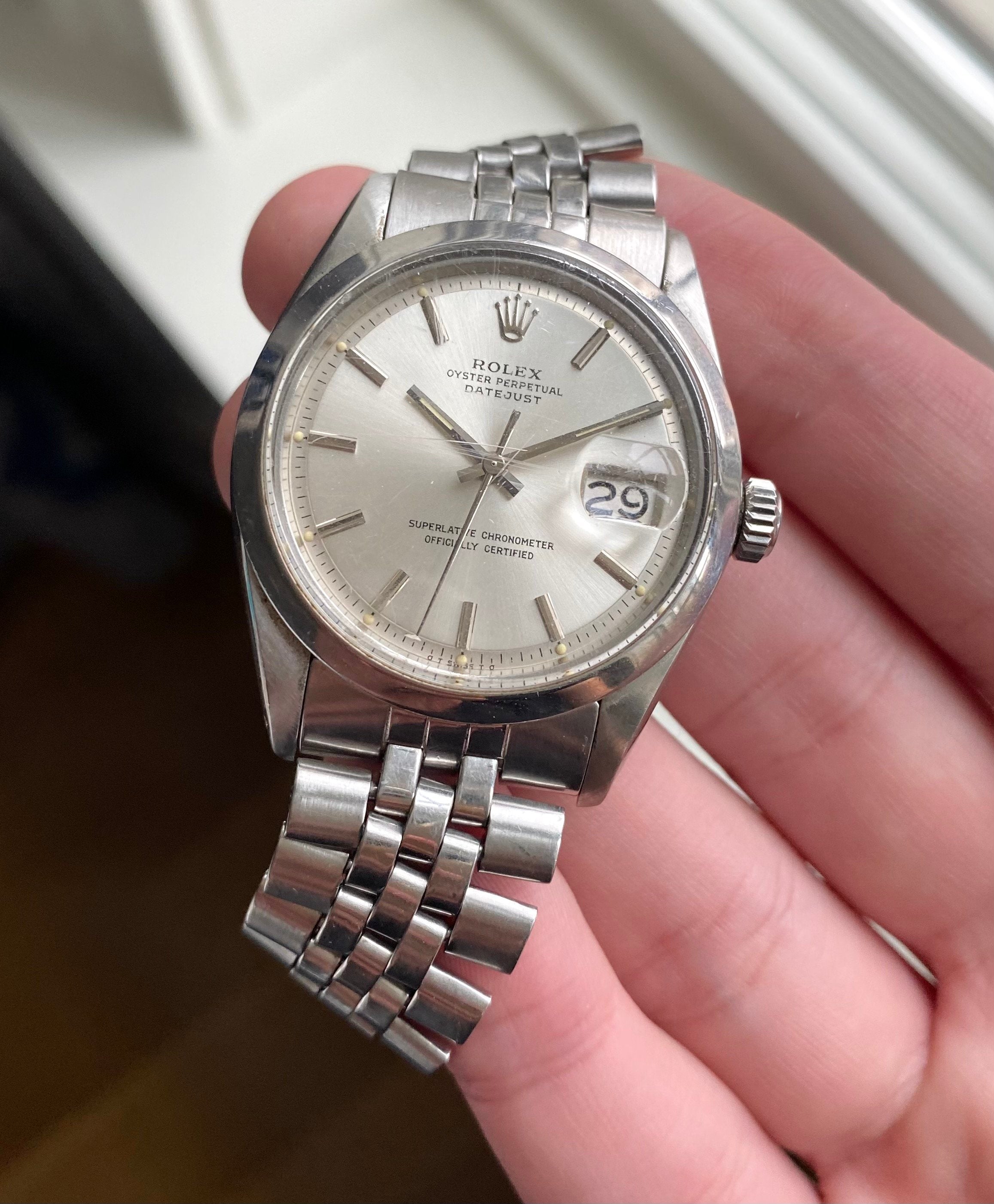 Rolex Datejust ref. 1600 — Silver Sigma Dial