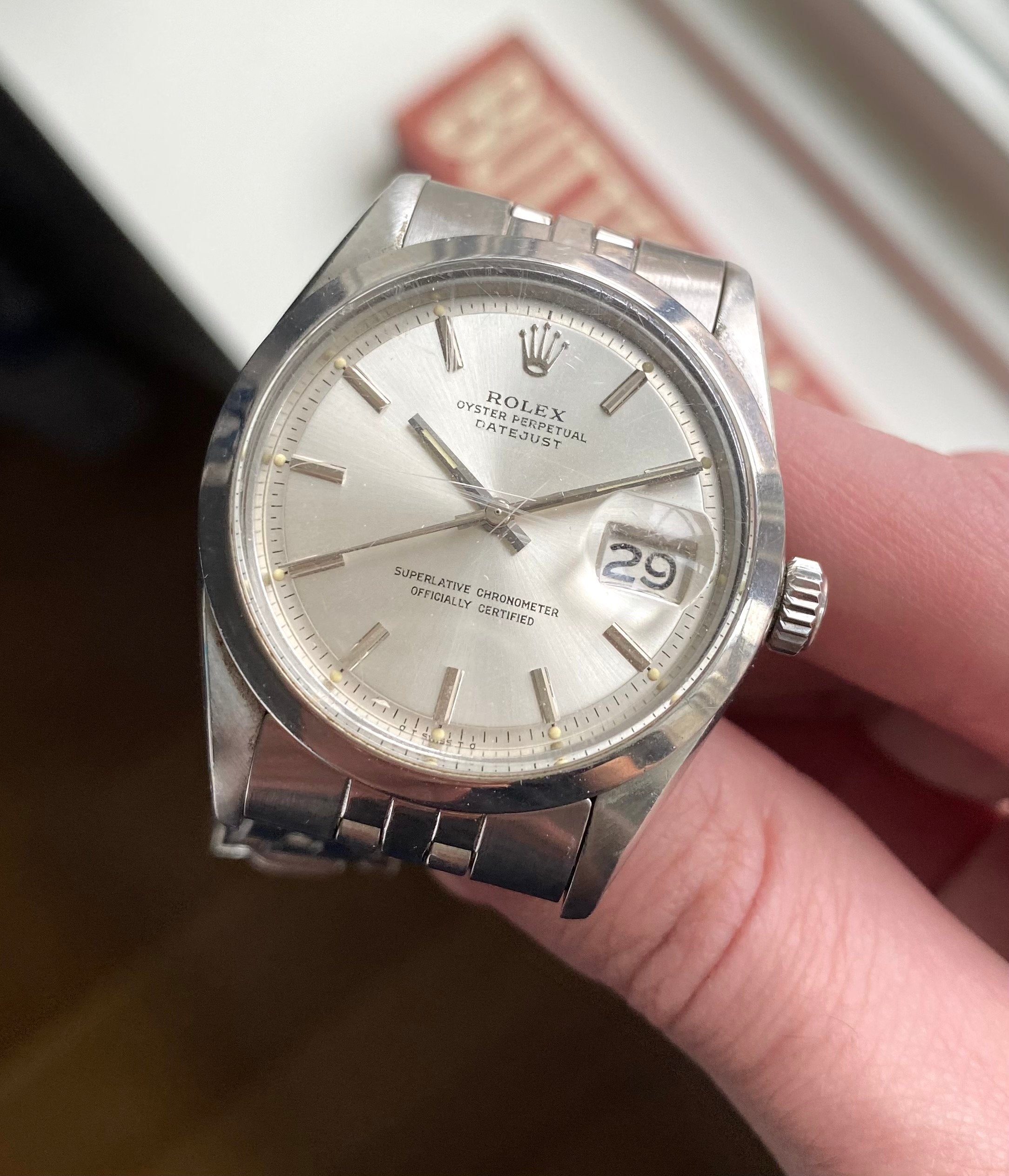 Rolex Datejust ref. 1600 — Silver Sigma Dial