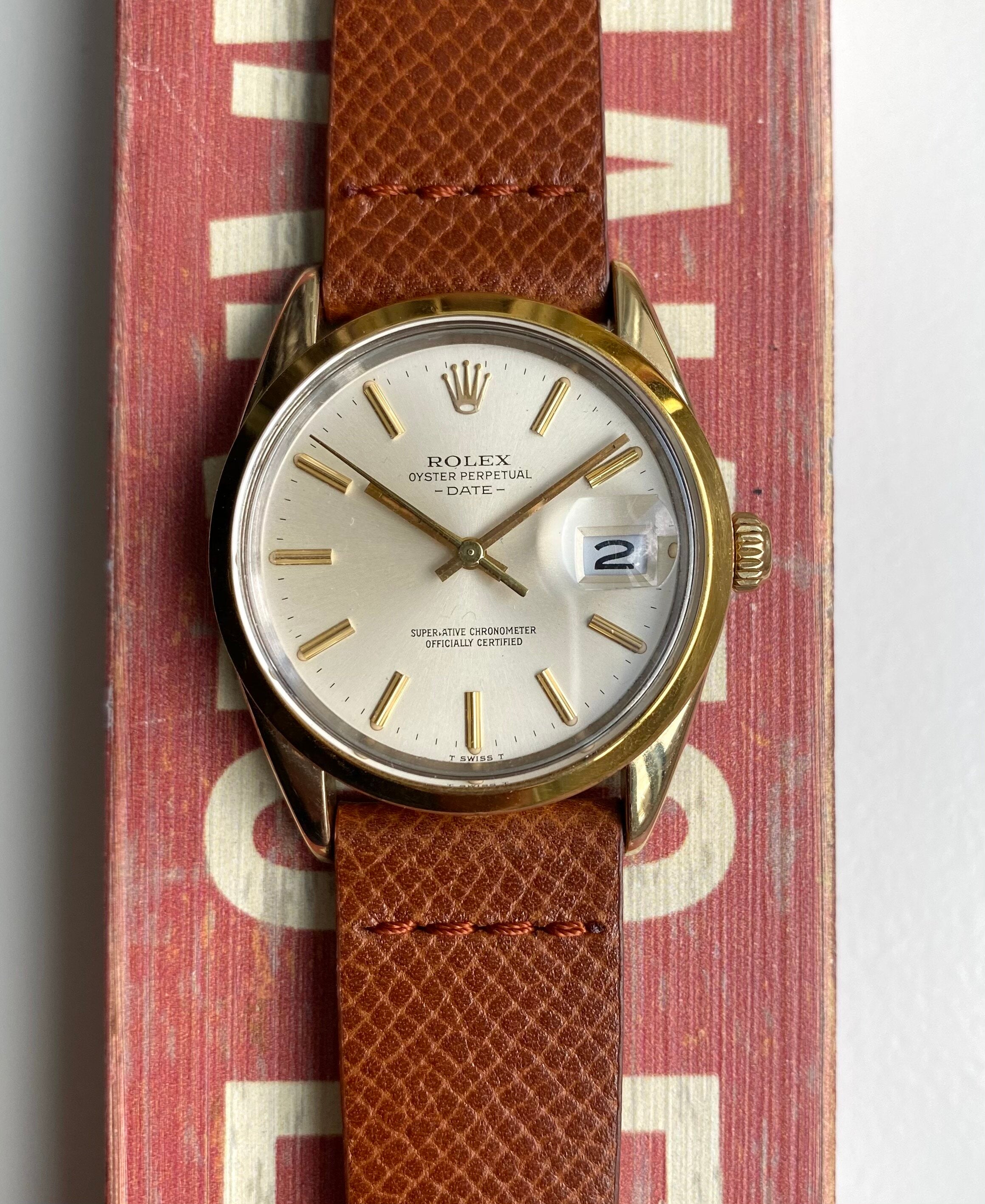 Rolex Oyster Perpetual Date ref. 15505 — Gold Vermeil