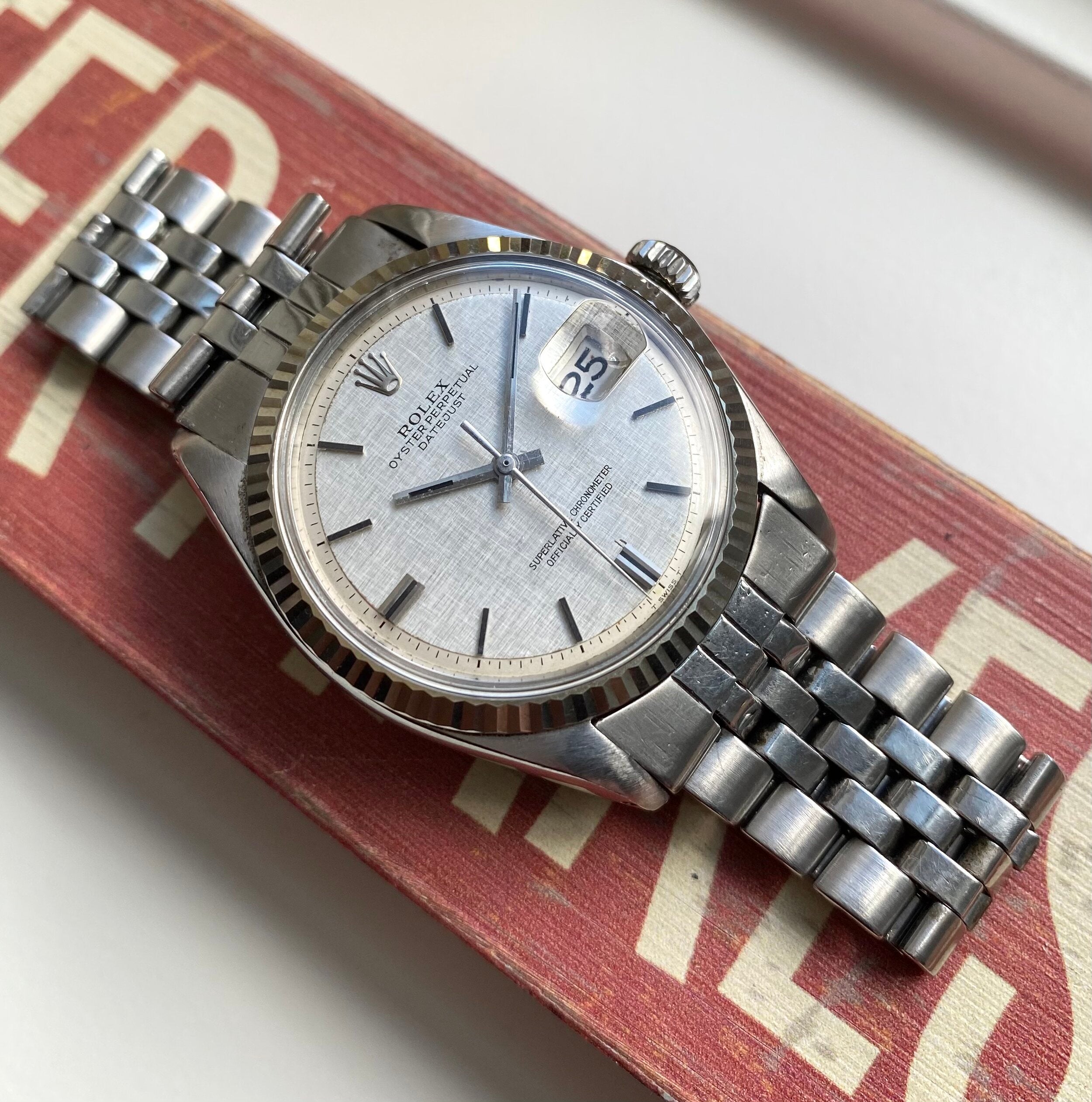 Rolex Datejust ref. 1601 — Linen Dial